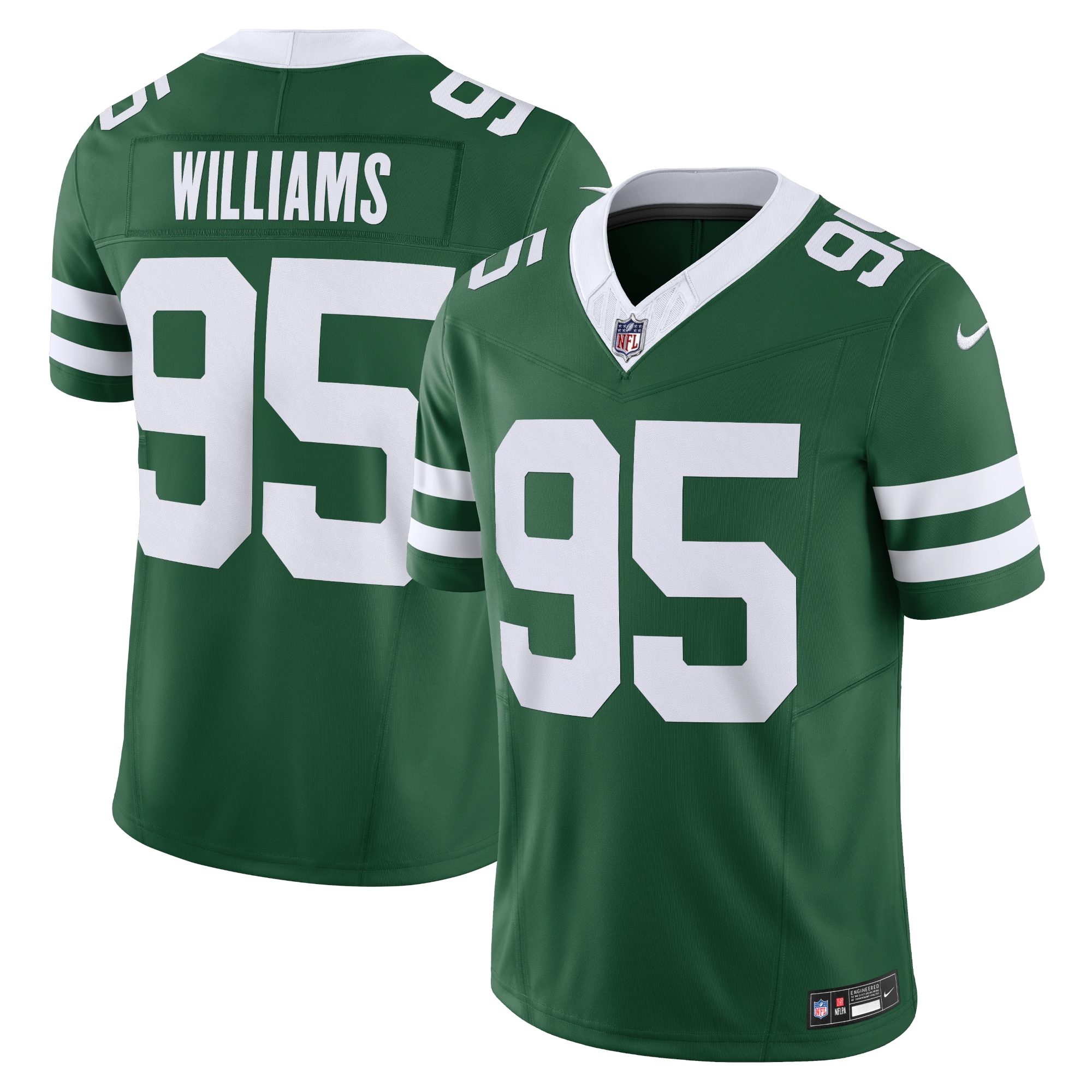 Men's New York Jets Quinnen Williams Legacy Green Vapor F.U.S.E. Limited Jersey JS1417 Saliibo