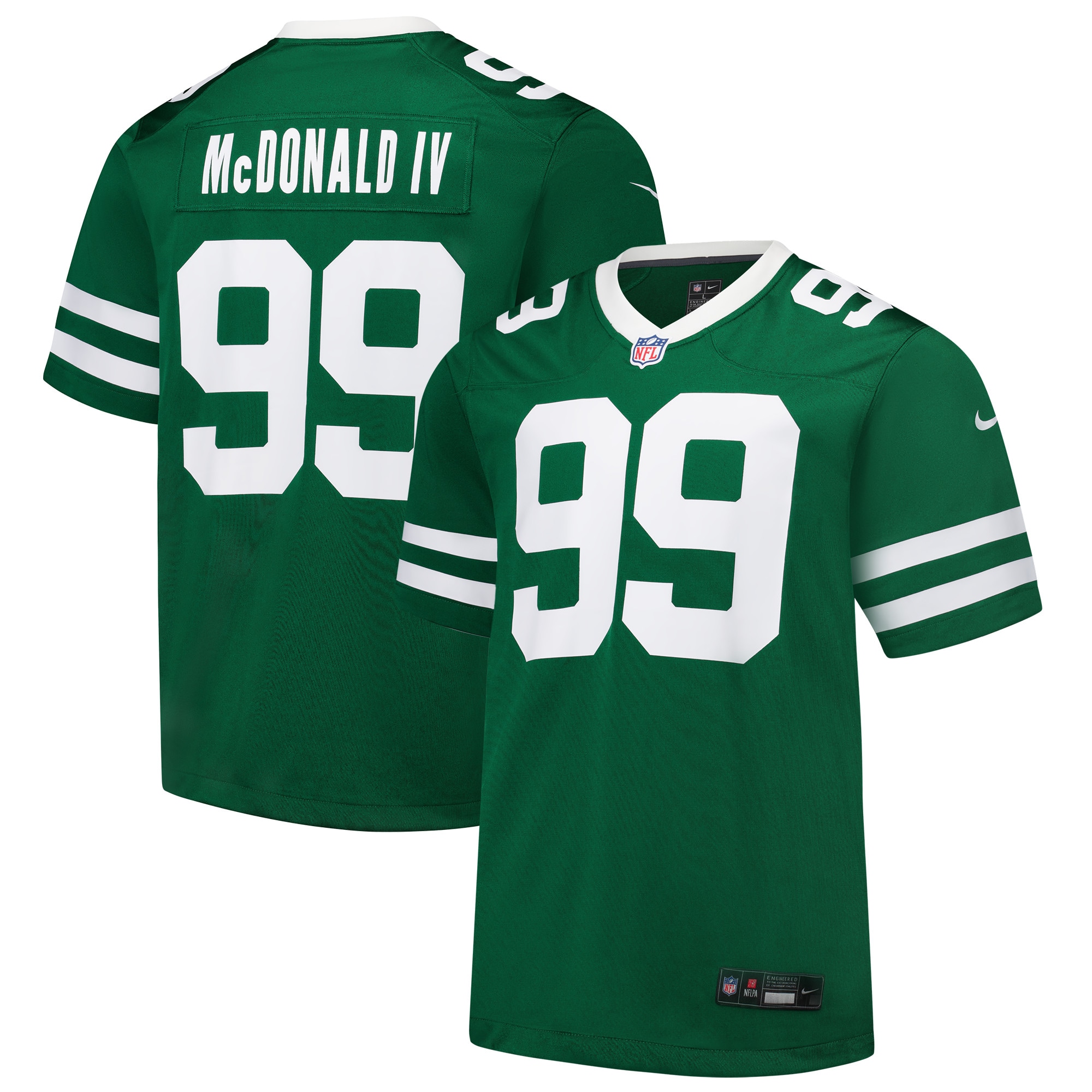 Men's New York Jets Will McDonald IV Legacy Green Team Game Jersey JS1545 Saliibo