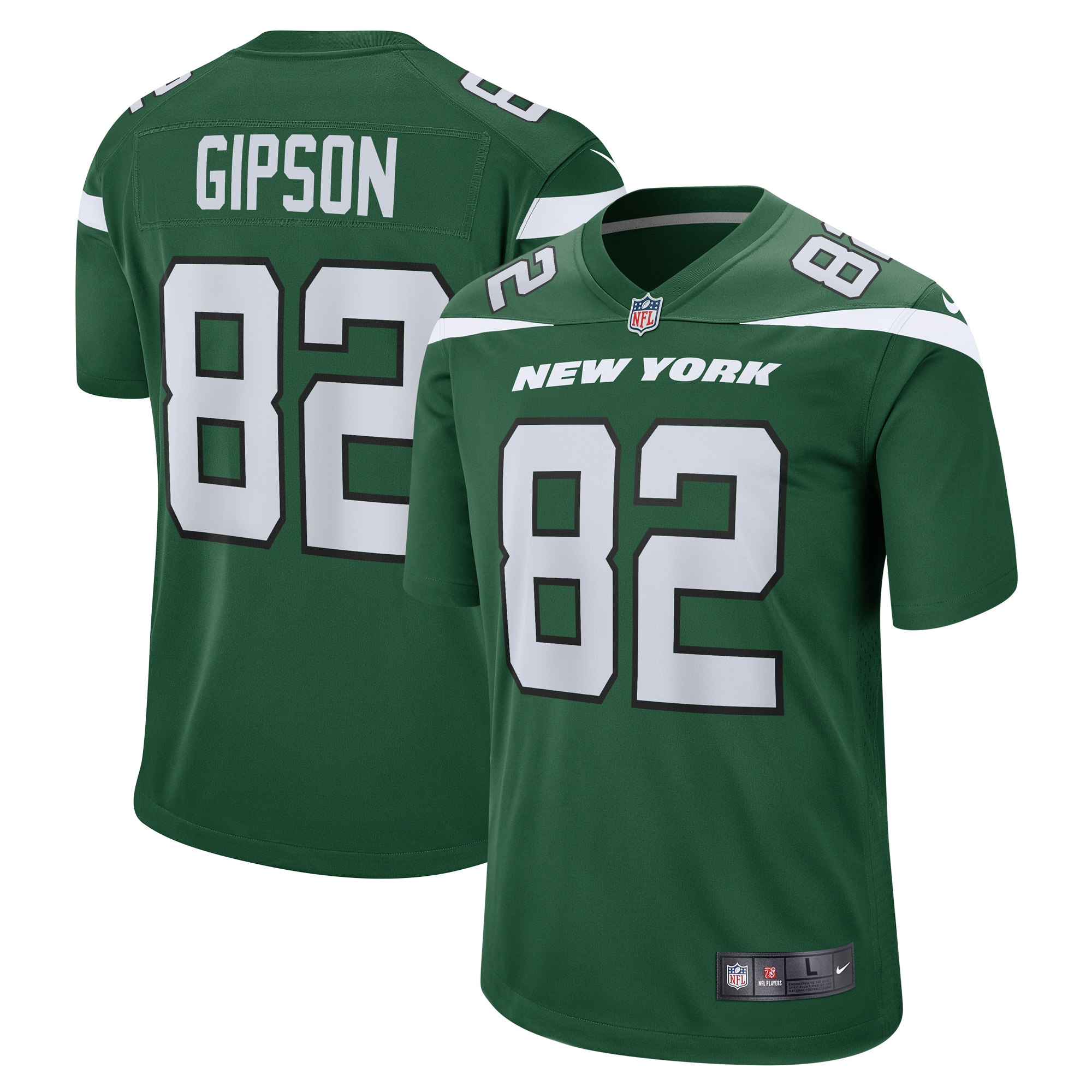 Men's New York Jets Xavier Gipson Gotham Green Team Game Jersey JS5966 Saliibo