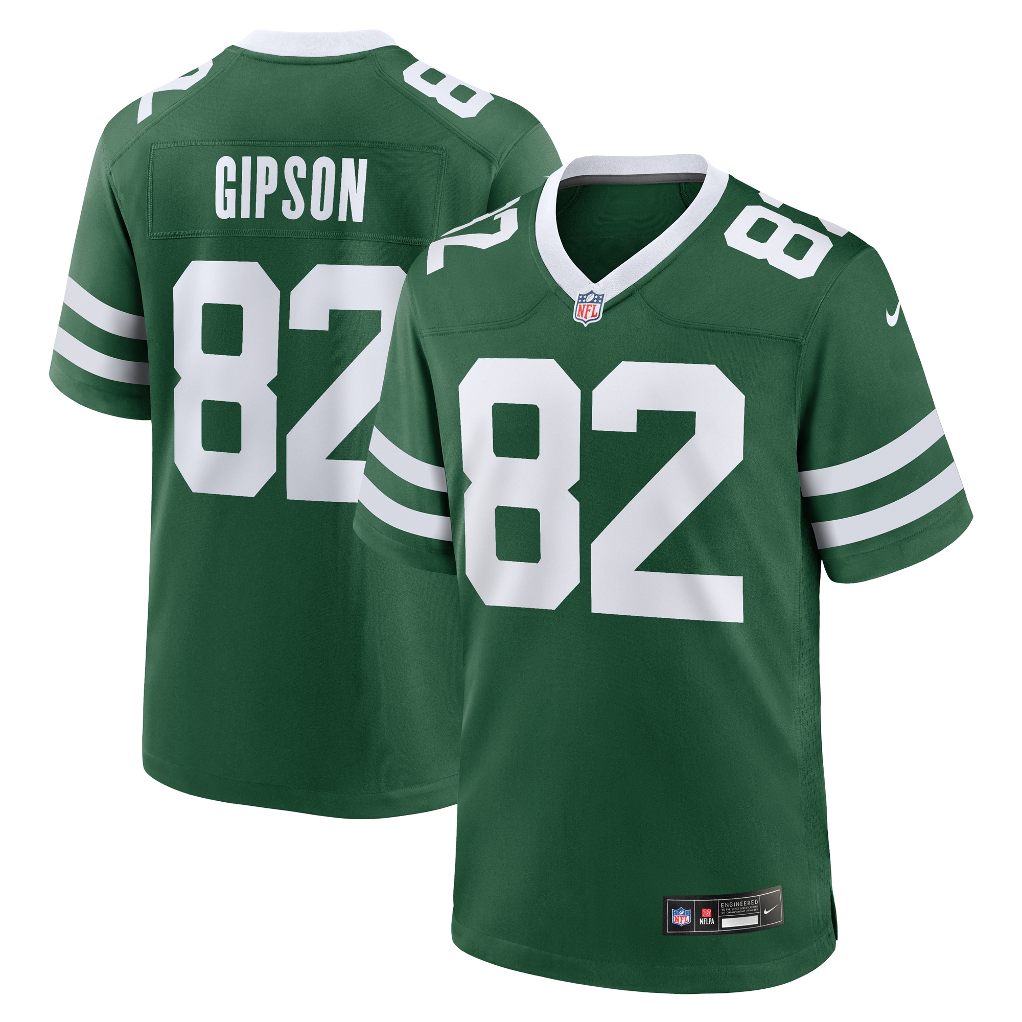 Men's New York Jets Xavier Gipson Legacy Green Team Game Jersey JS4704 Saliibo