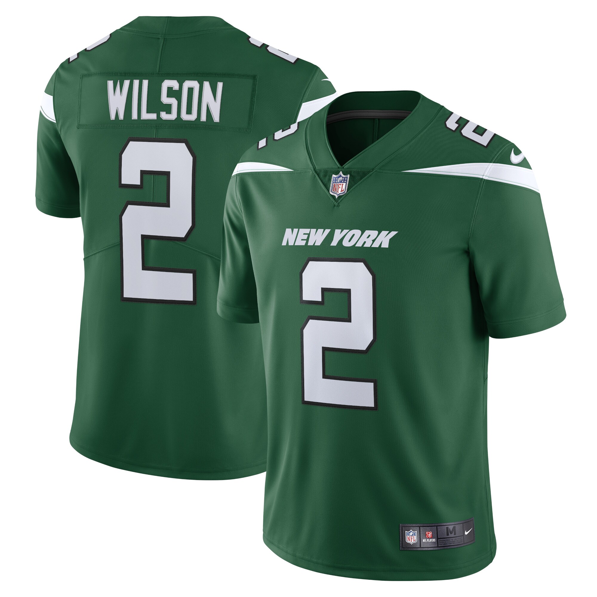 Men's New York Jets Zach Wilson Gotham Green Vapor Limited Jersey JS5843 Saliibo