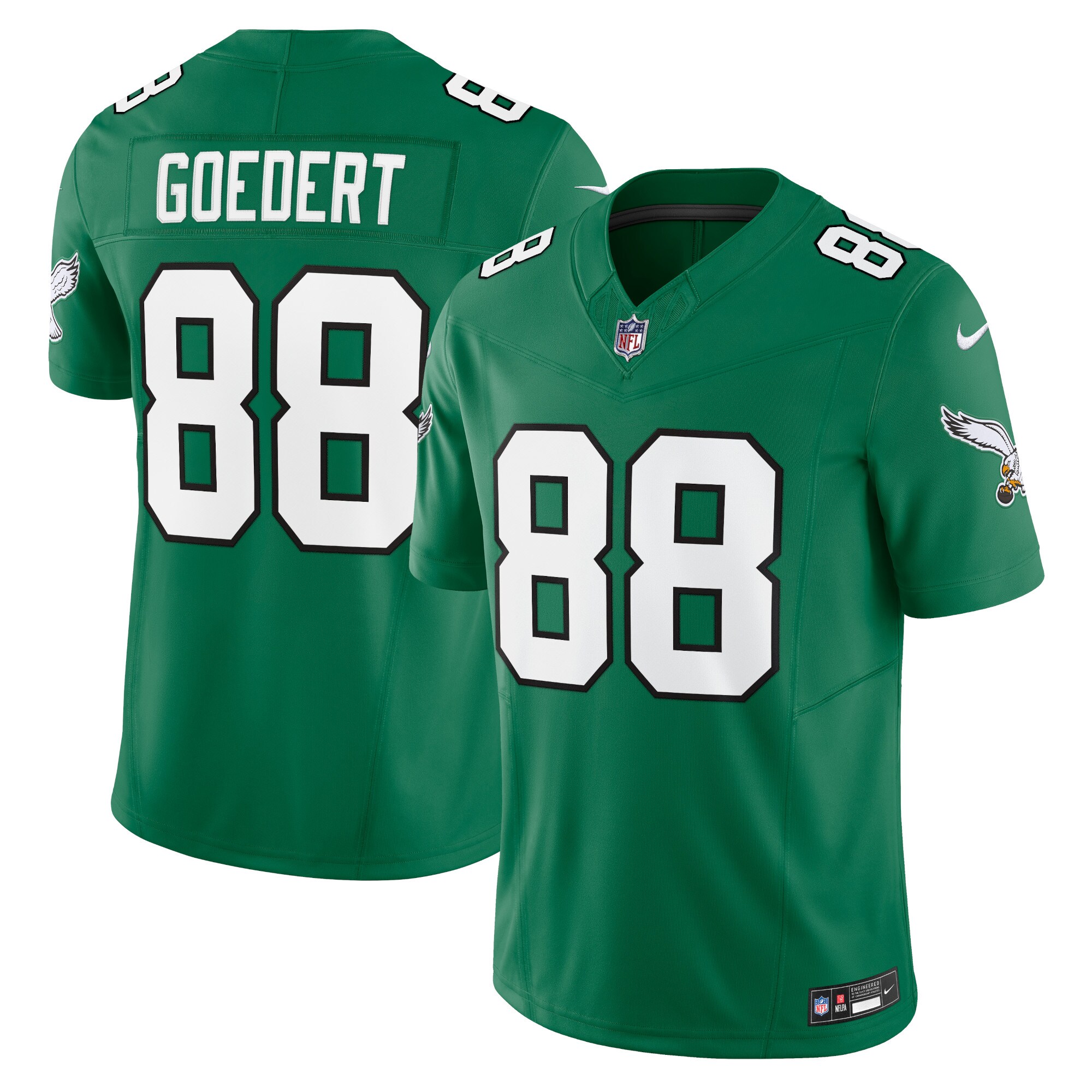 Men's Philadelphia Eagles Dallas Goedert Kelly Green Vapor F.U.S.E. Limited Jersey JS9810 Saliibo