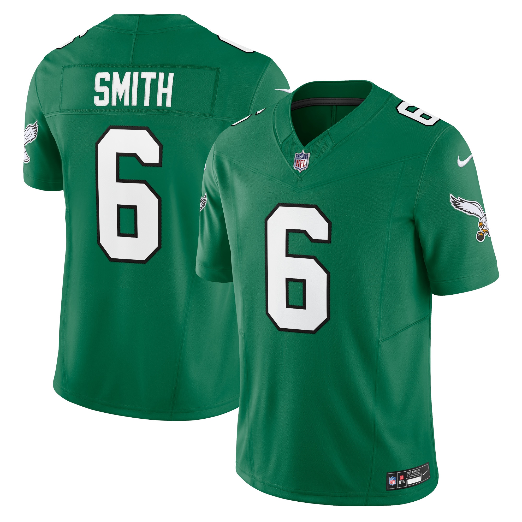 Men's Philadelphia Eagles DeVonta Smith Kelly Green Vapor F.U.S.E. Limited Jersey JS2745 Saliibo