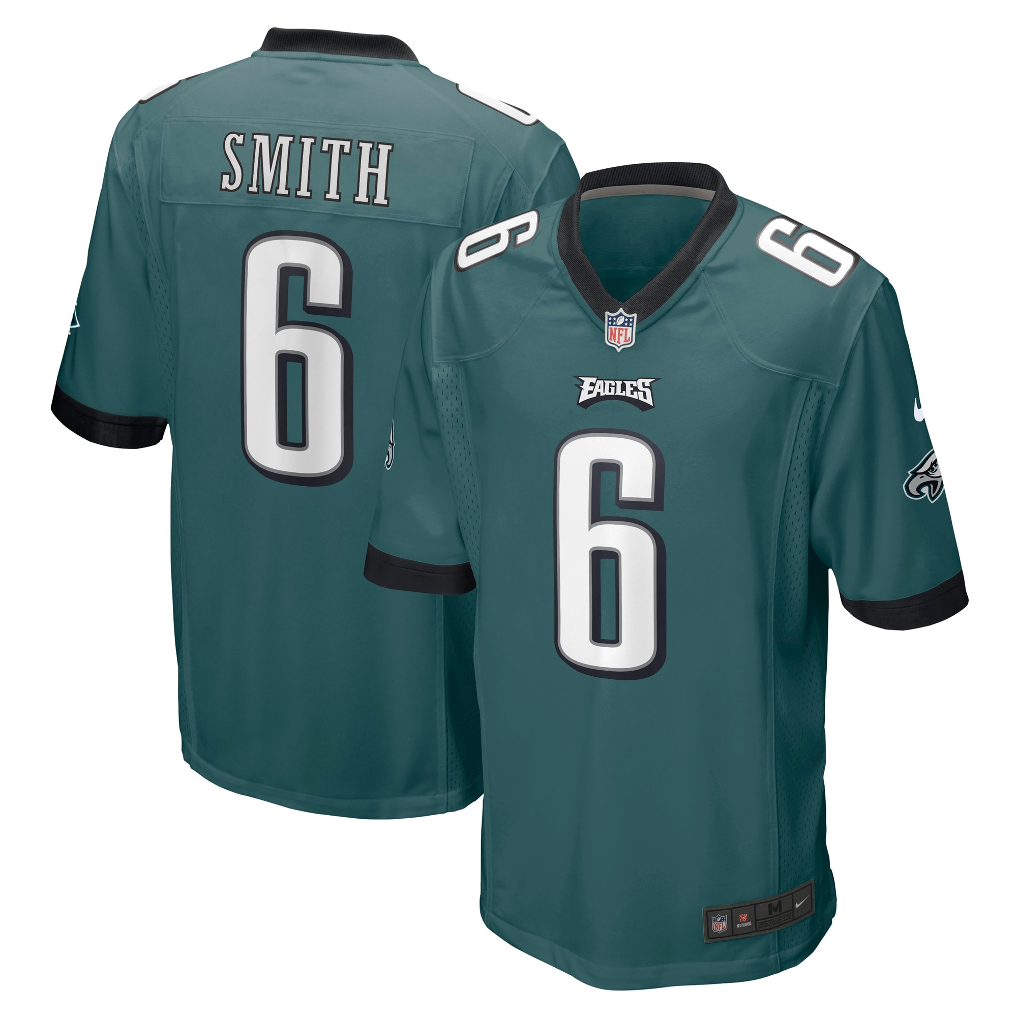 Men's Philadelphia Eagles DeVonta Smith Midnight Green Player Game Jersey JS1805 Saliibo
