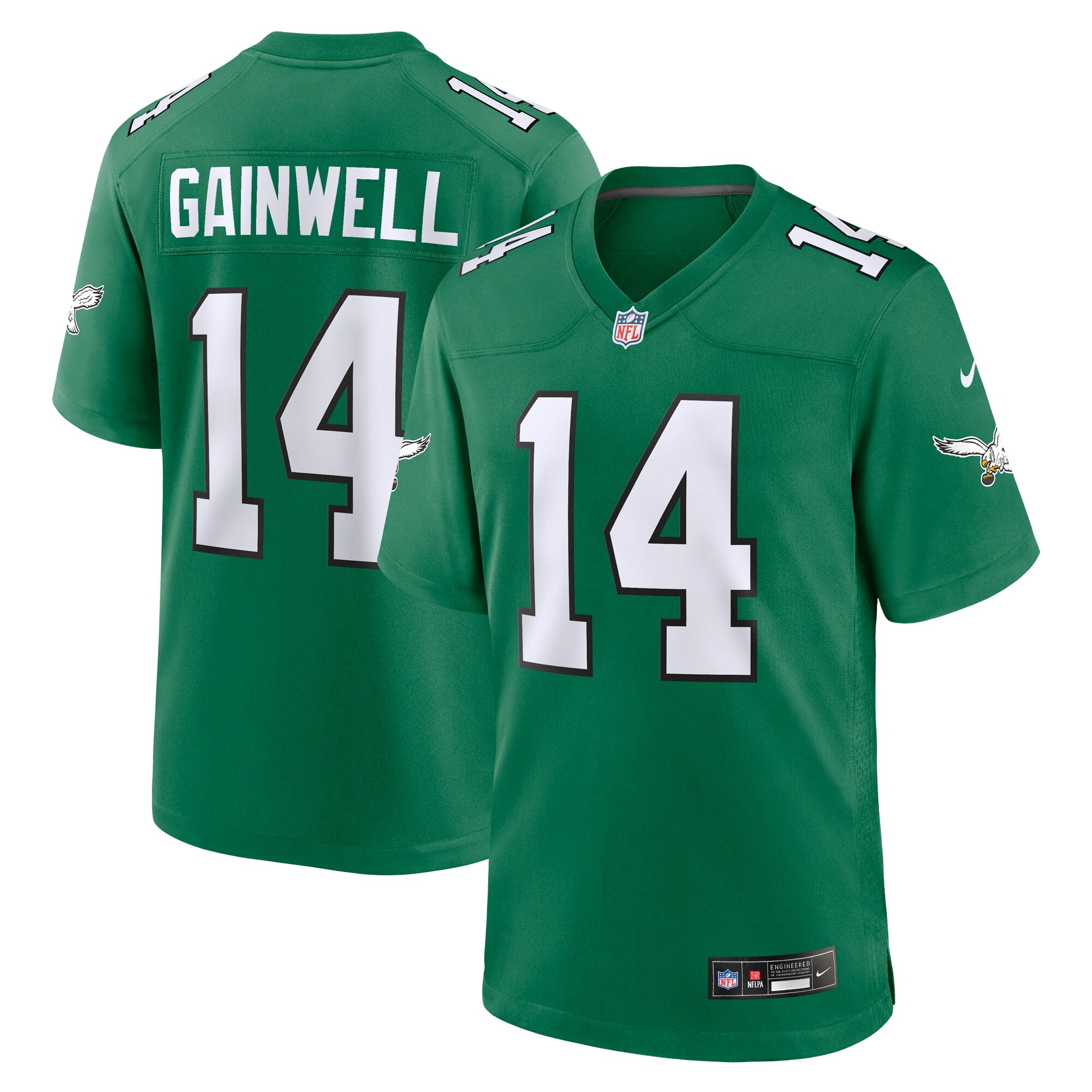 Men's Philadelphia Eagles Kenneth Gainwell Kelly Green Alternate Game Jersey JS8907 Saliibo