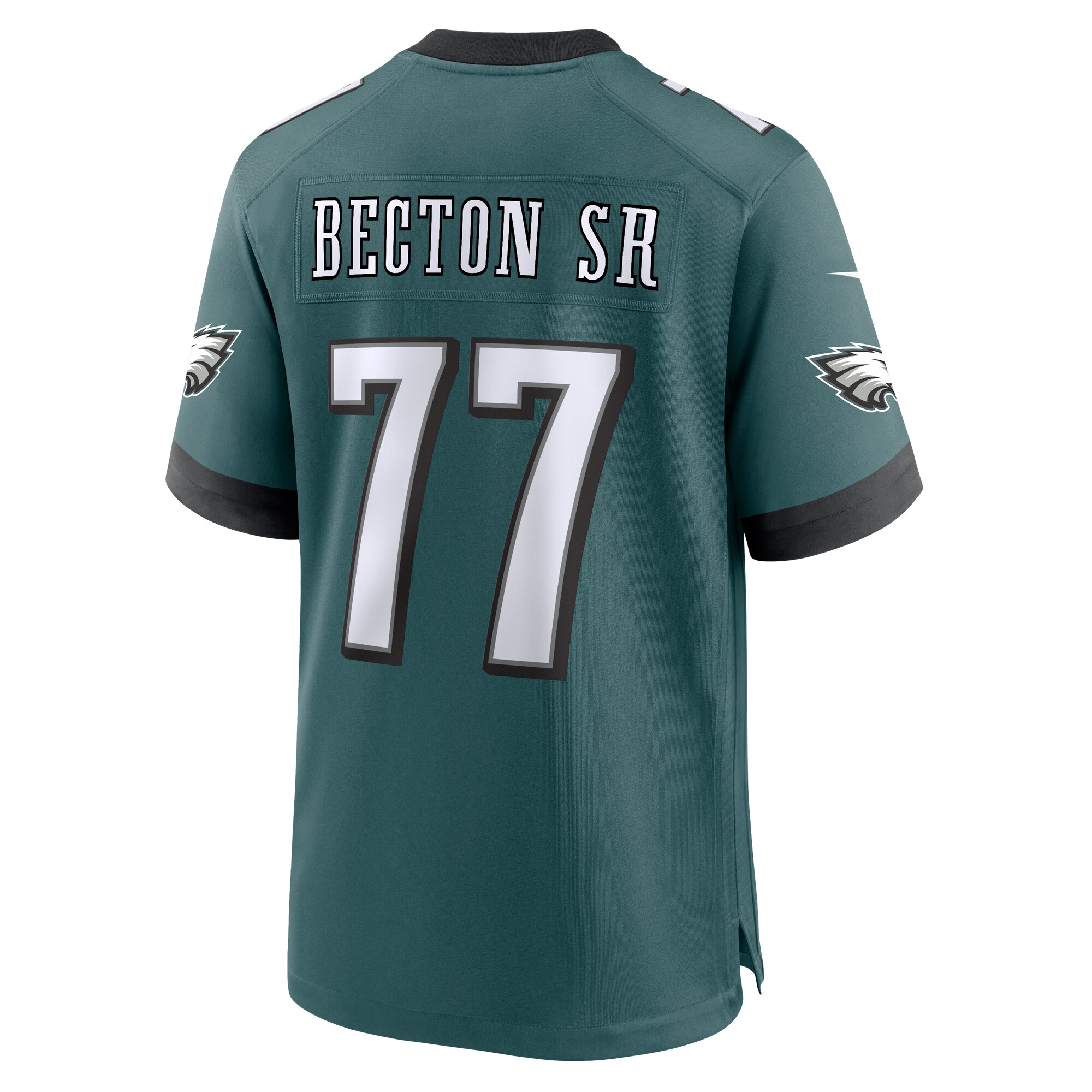 Men's Philadelphia Eagles Mekhi Becton Sr. Midnight Green Game Jersey JS3277 Saliibo - Image 3