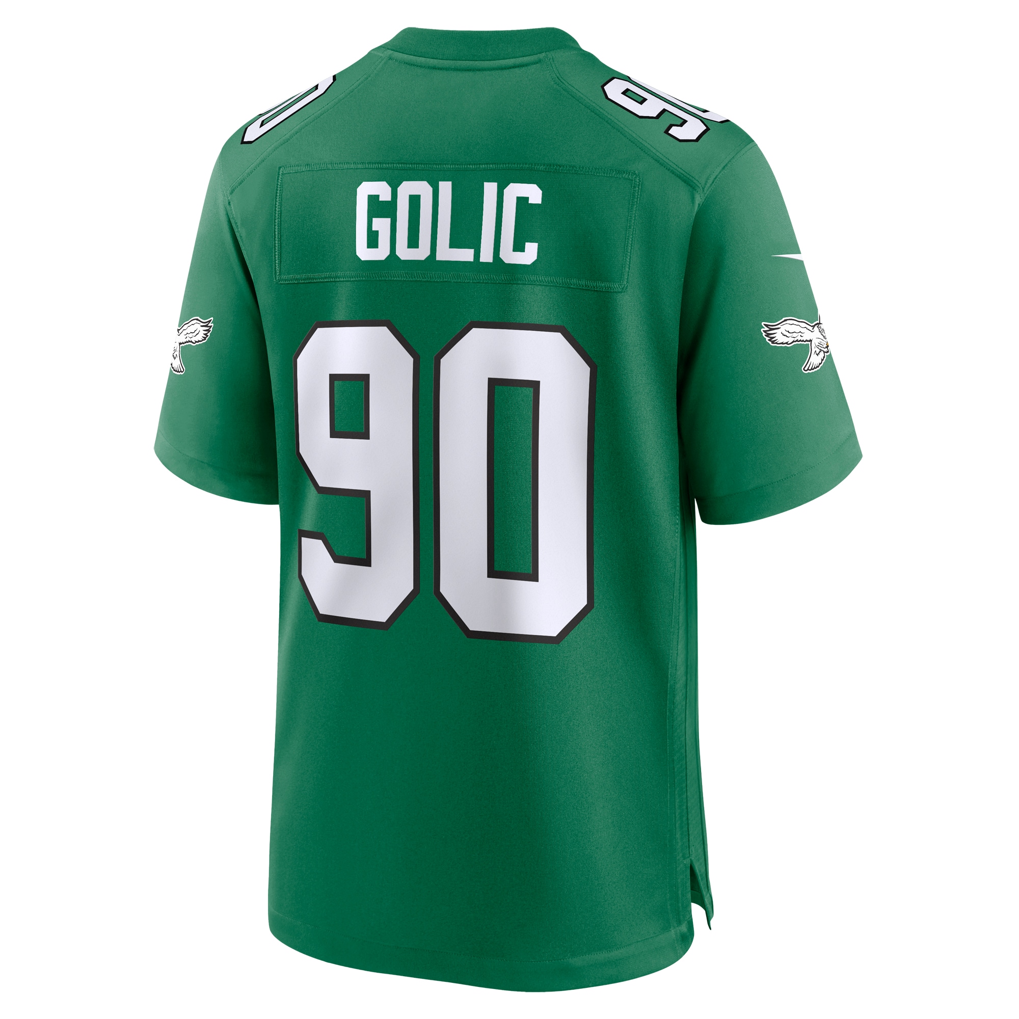 Men's Philadelphia Eagles Mike Golic Kelly Green Alternate Game Jersey JS7820 Saliibo - Image 3