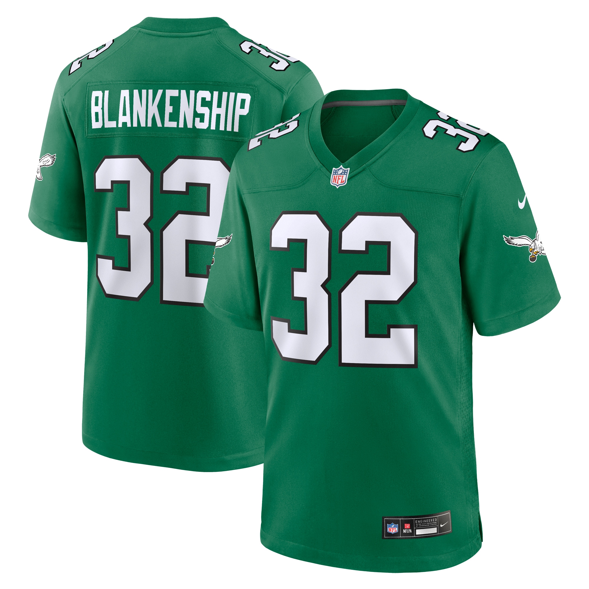 Men's Philadelphia Eagles Reed Blankenship Kelly Green Alternate Game Jersey JS1377 Saliibo