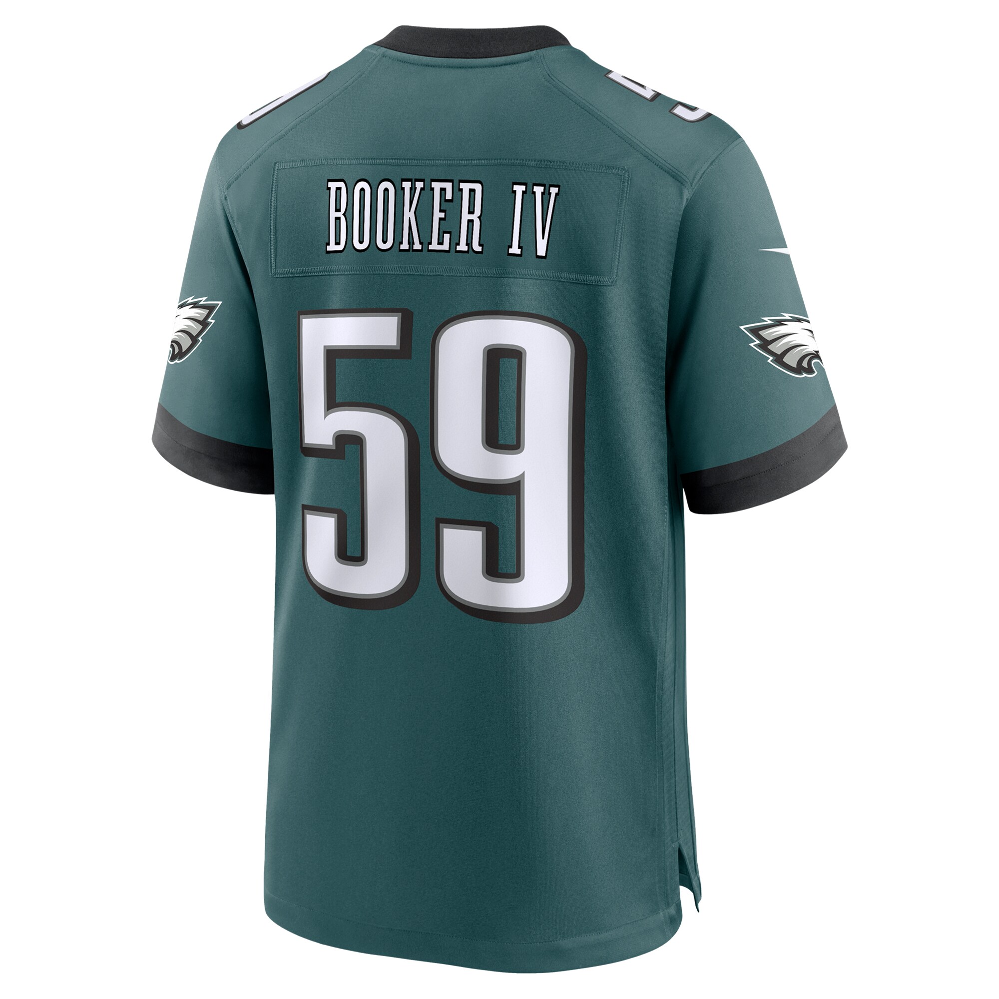 Men's Philadelphia Eagles Thomas Booker IV Midnight Green Team Game Jersey JS4706 Saliibo - Image 3