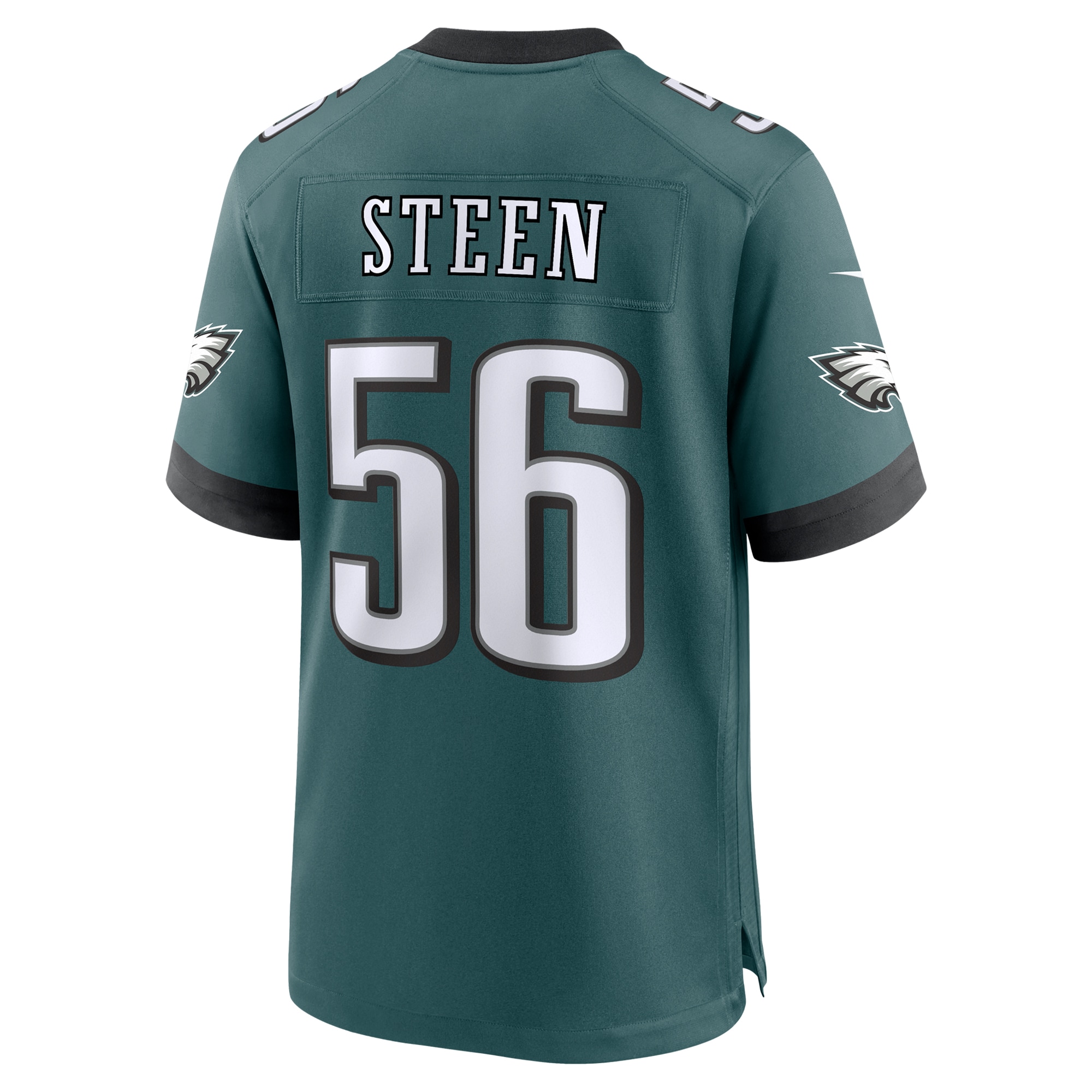 Men's Philadelphia Eagles Tyler Steen Midnight Green Team Game Jersey JS3867 Saliibo - Image 3