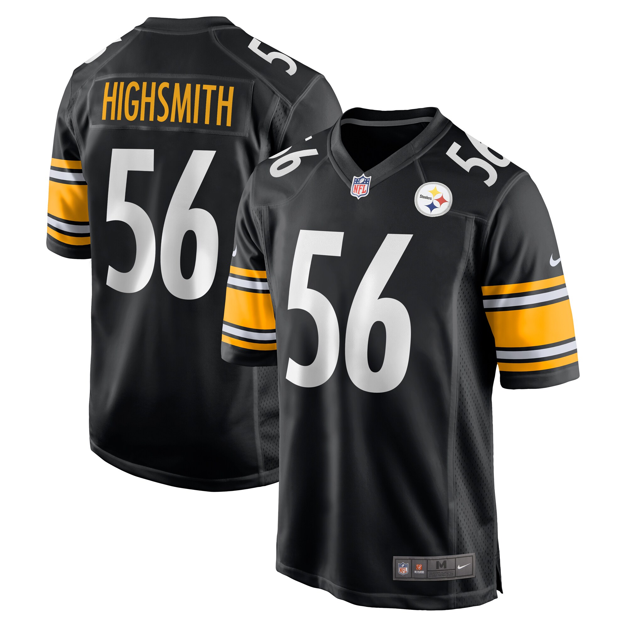 Men's Pittsburgh Steelers Alex Highsmith Black Game Jersey JS8530 Saliibo
