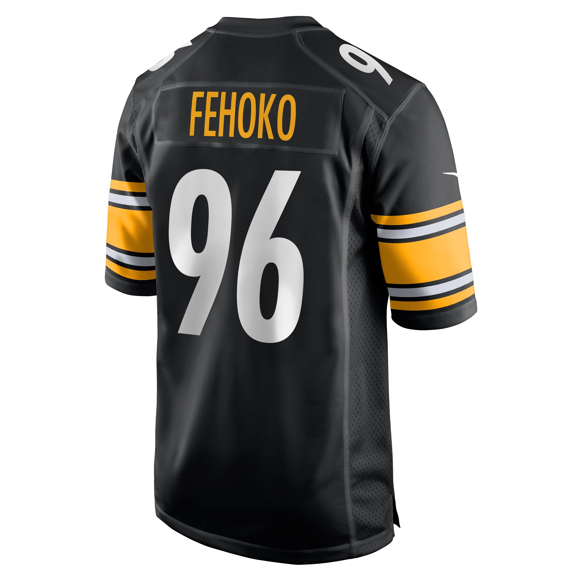 Men's Pittsburgh Steelers Breiden Fehoko Black Game Jersey JS7601 Saliibo - Image 3