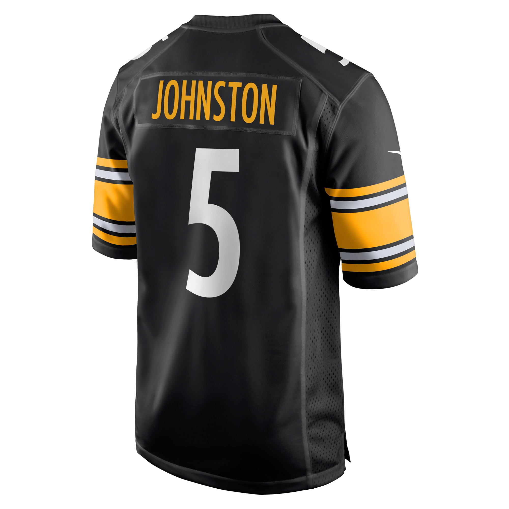 Men's Pittsburgh Steelers Cameron Johnston Black Game Jersey JS5992 Saliibo - Image 3