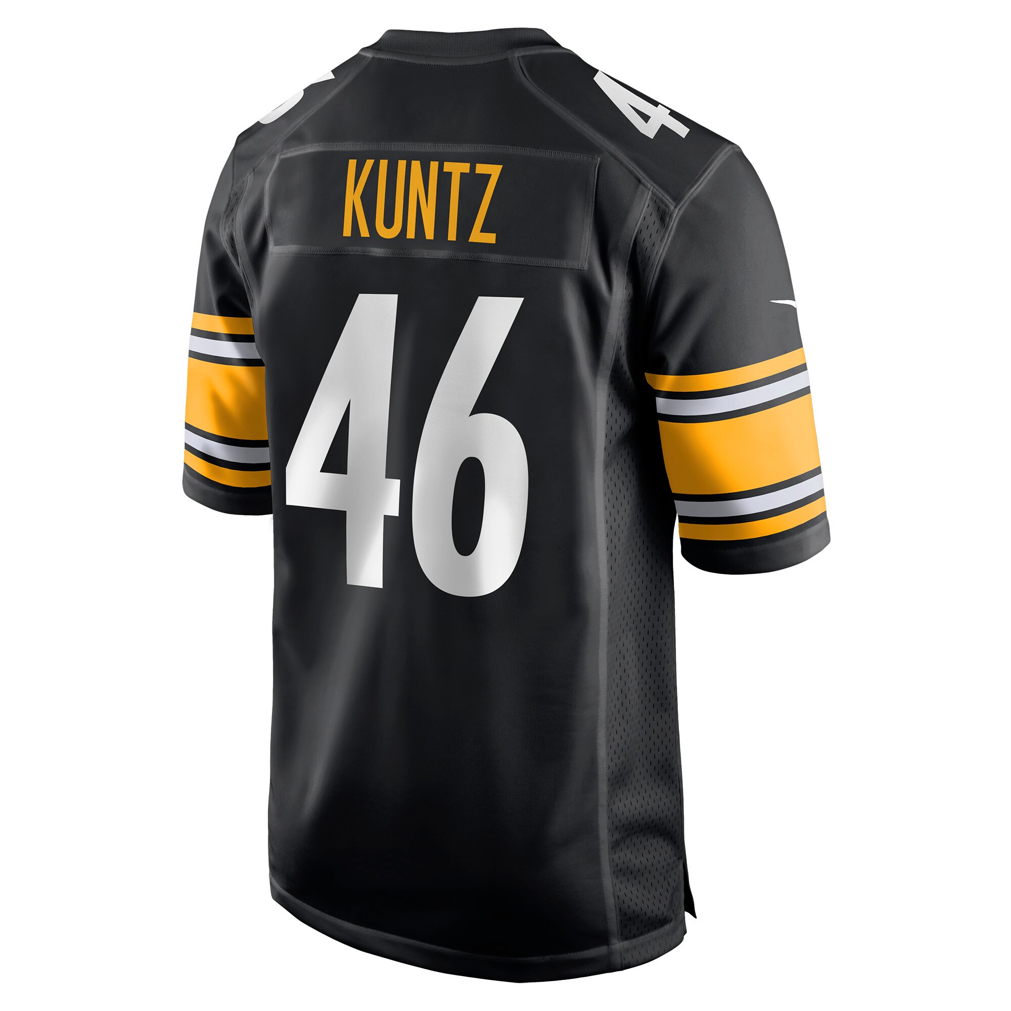 Men's Pittsburgh Steelers Christian Kuntz Black Game Jersey JS7952 Saliibo - Image 3