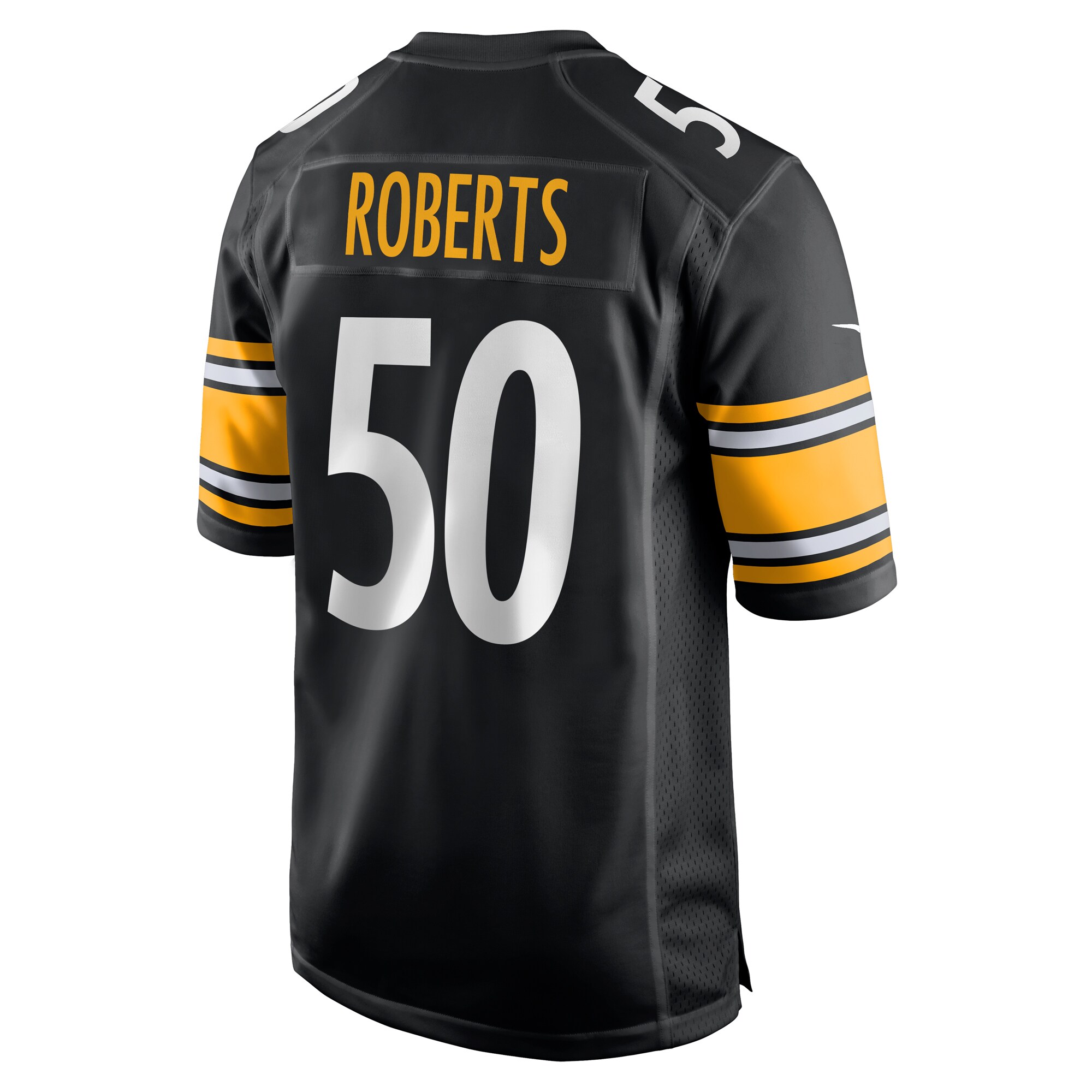 Men's Pittsburgh Steelers Elandon Roberts Black Game Jersey JS5495 Saliibo - Image 3
