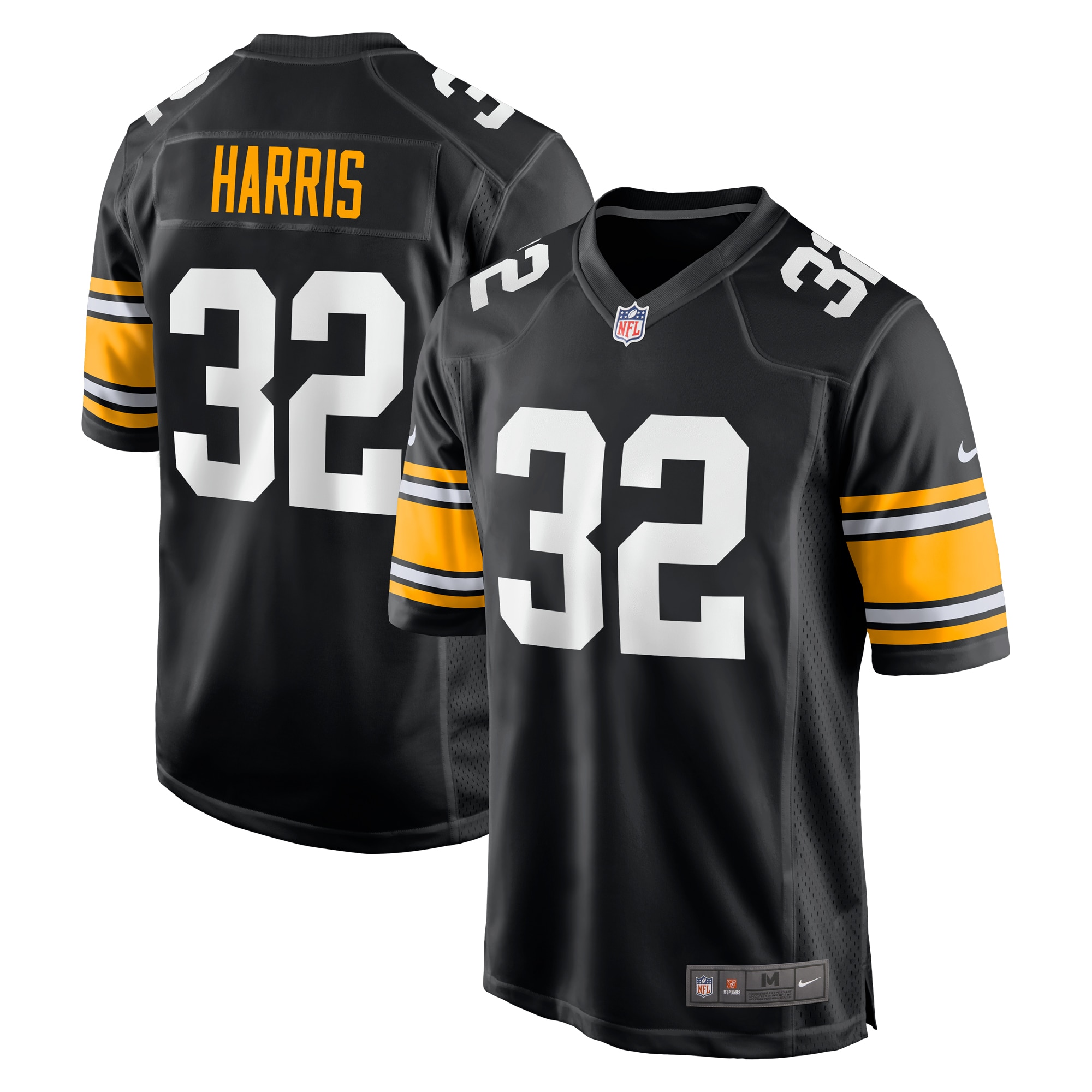 Men's Pittsburgh Steelers Franco Harris Black Alternate Retired Player Jersey JS6410 Saliibo