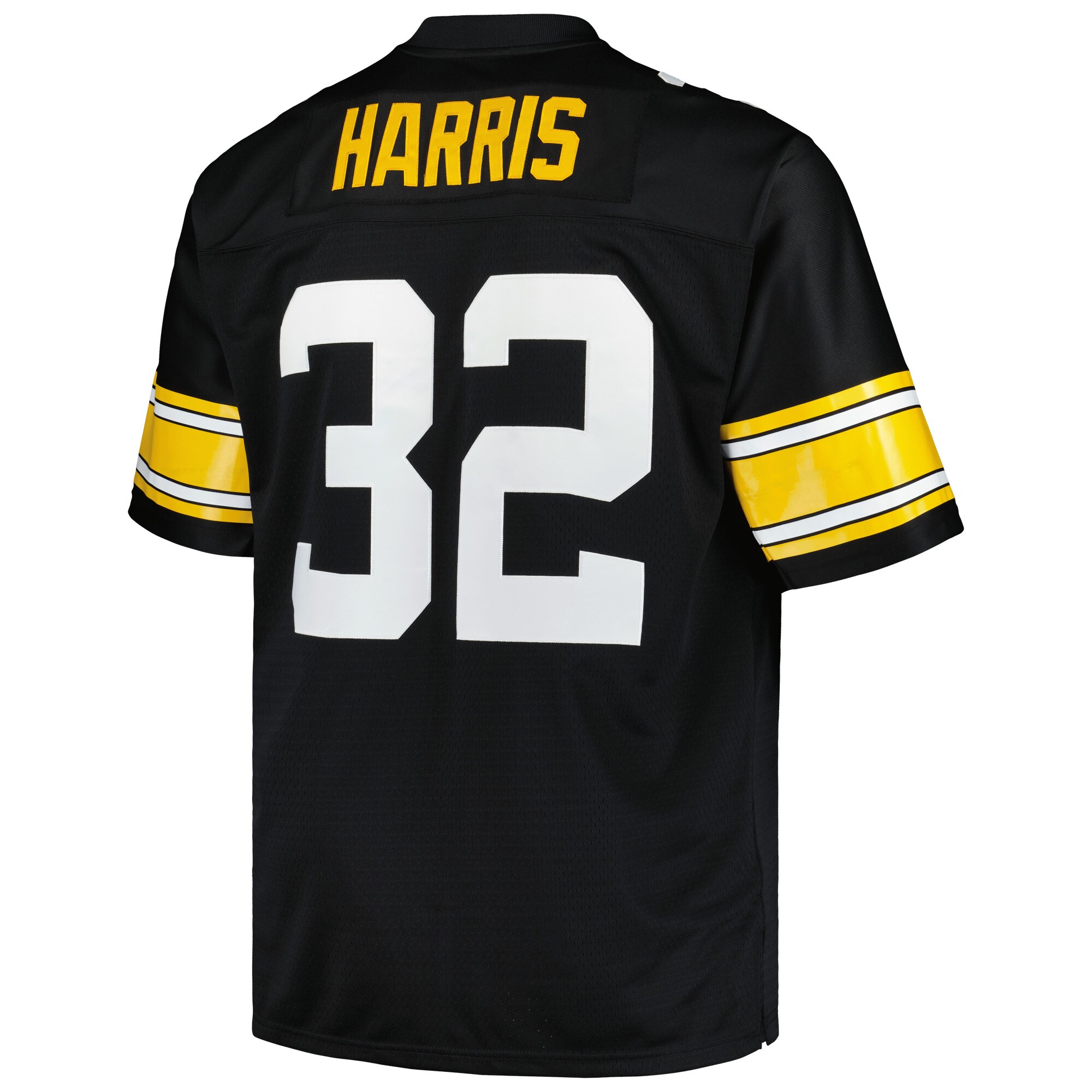 Men's Pittsburgh Steelers Franco Harris Mitchell & Ness Black Big & Tall 1976 Legacy Retired Player Jersey JS4025 Saliibo - Image 3