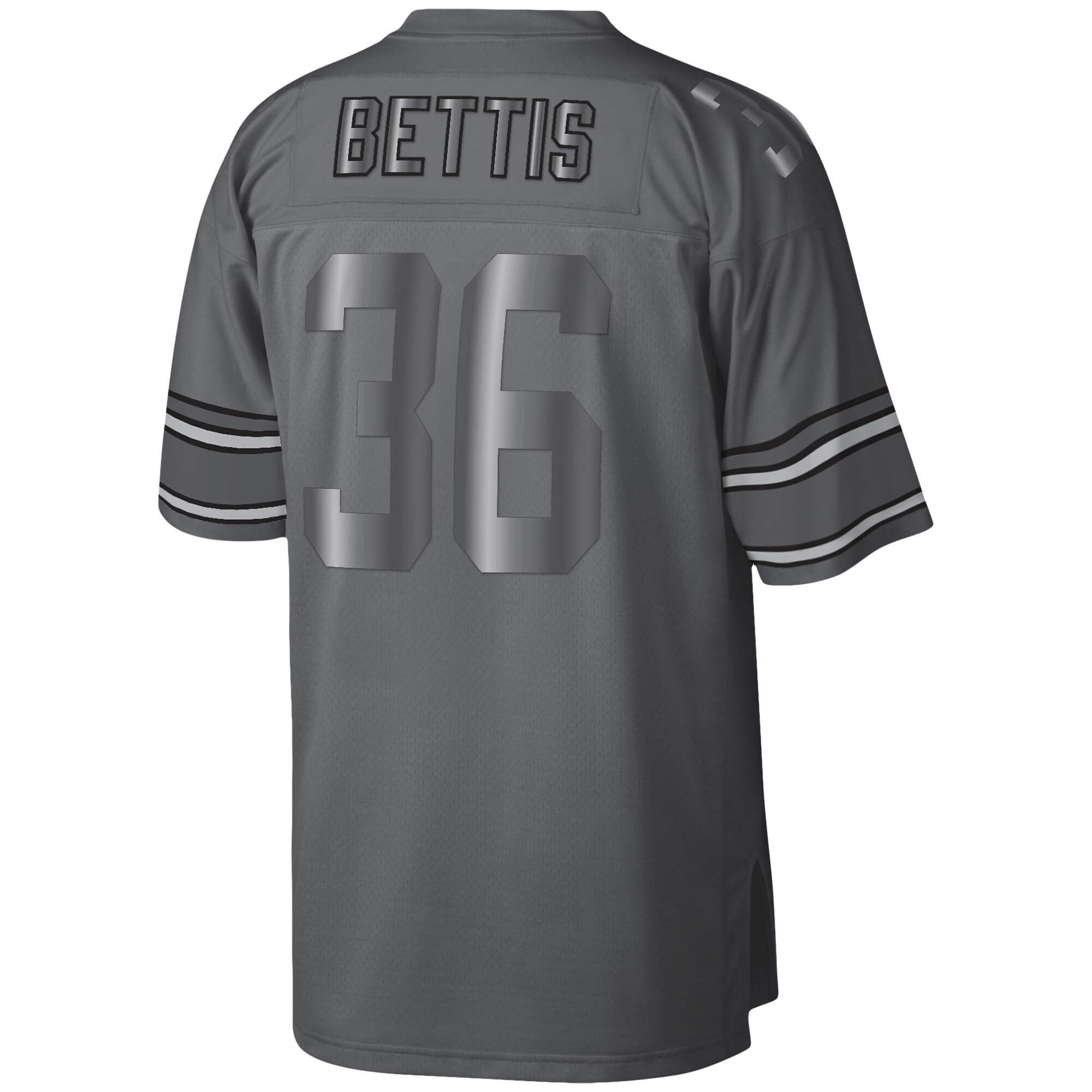 Men's Pittsburgh Steelers Jerome Bettis Mitchell & Ness Charcoal 1996 Retired Player Metal Legacy Jersey JS1765 Saliibo - Image 3