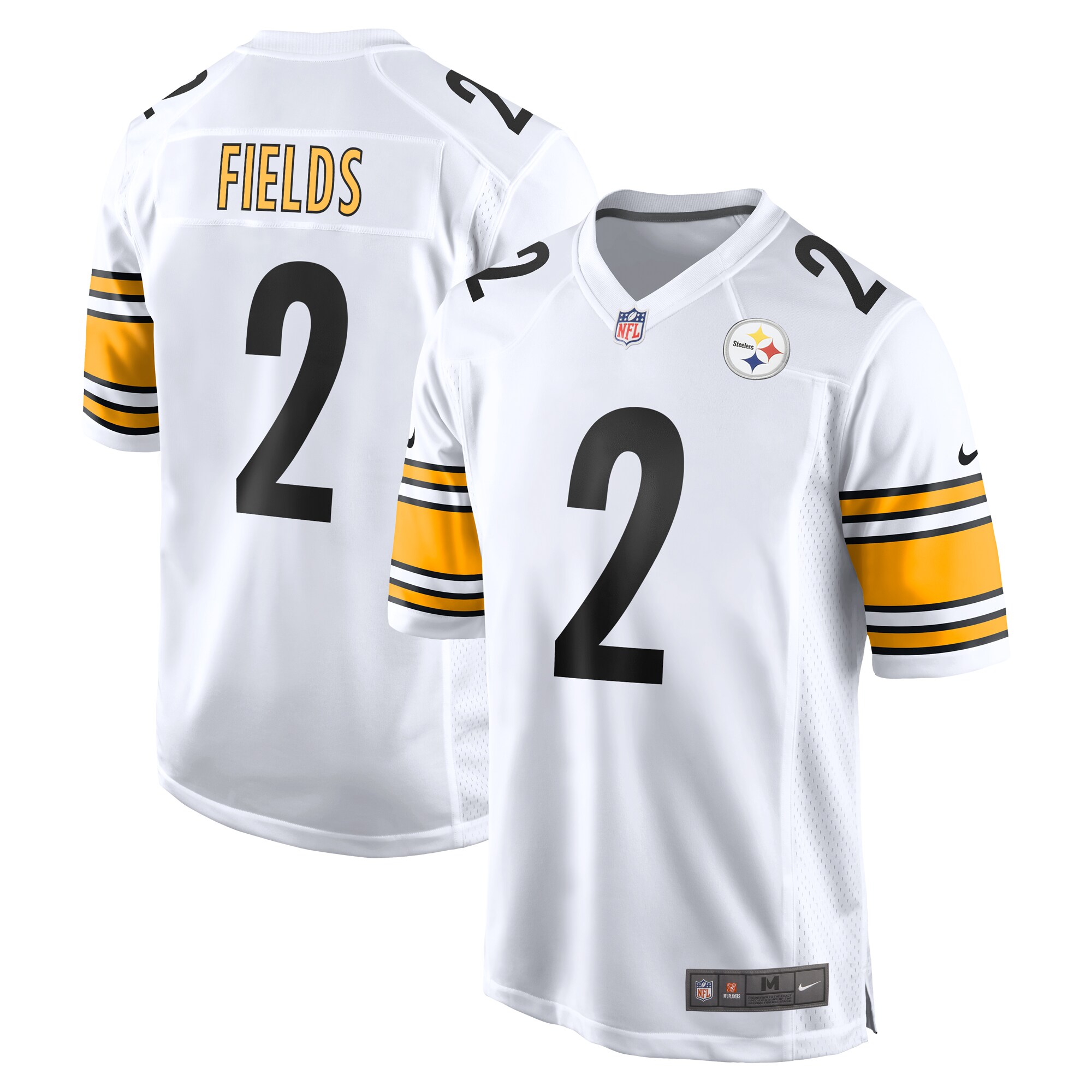 Men's Pittsburgh Steelers Justin Fields White Game Jersey JS2558 Saliibo