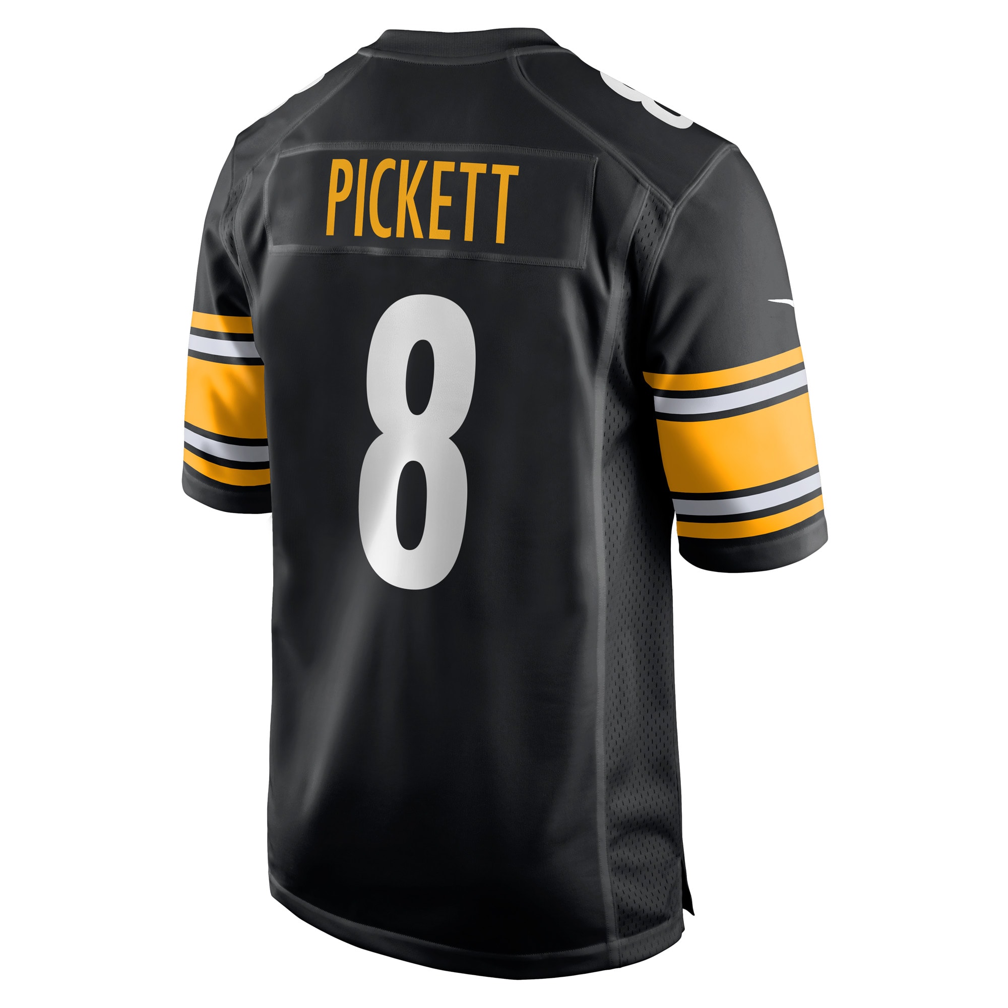 Men's Pittsburgh Steelers Kenny Pickett Black Player Game Jersey JS2506 Saliibo - Image 3