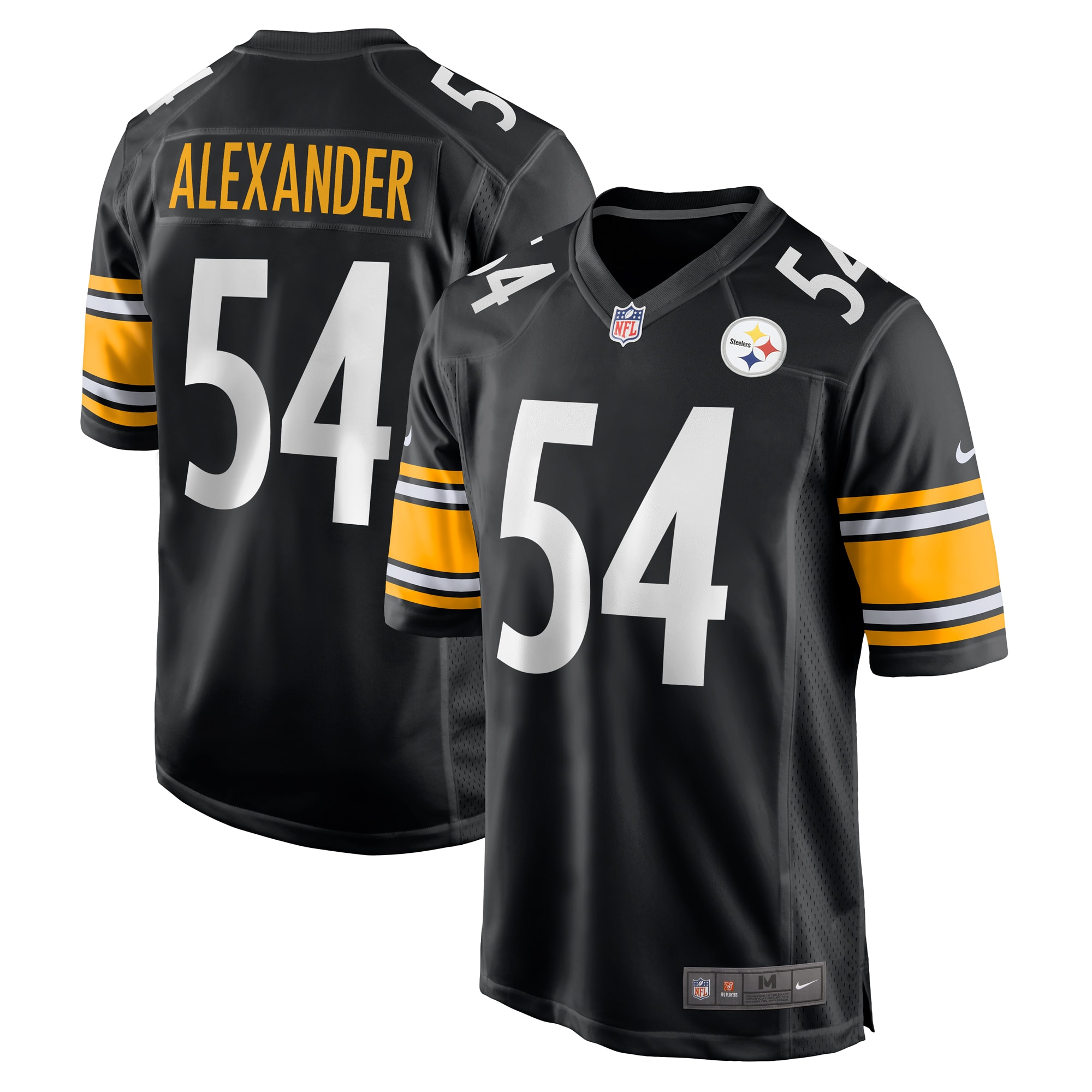Men's Pittsburgh Steelers Kwon Alexander Black Game Jersey JS8459 Saliibo