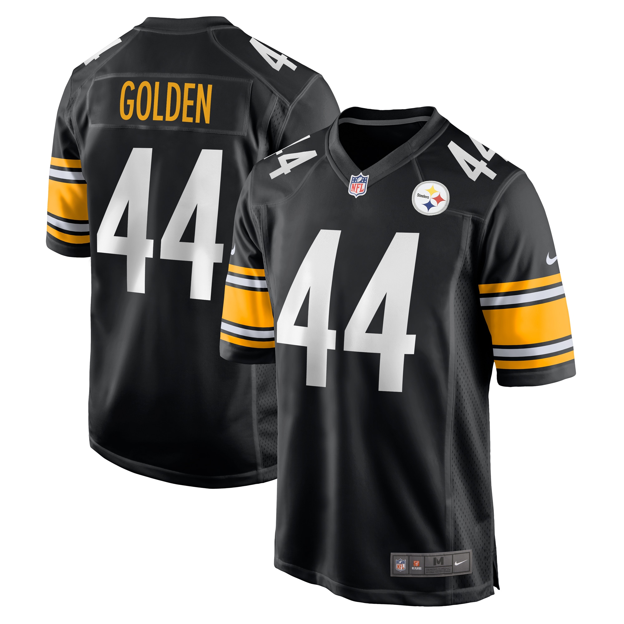 Men's Pittsburgh Steelers Markus Golden Black Game Jersey JS8344 Saliibo