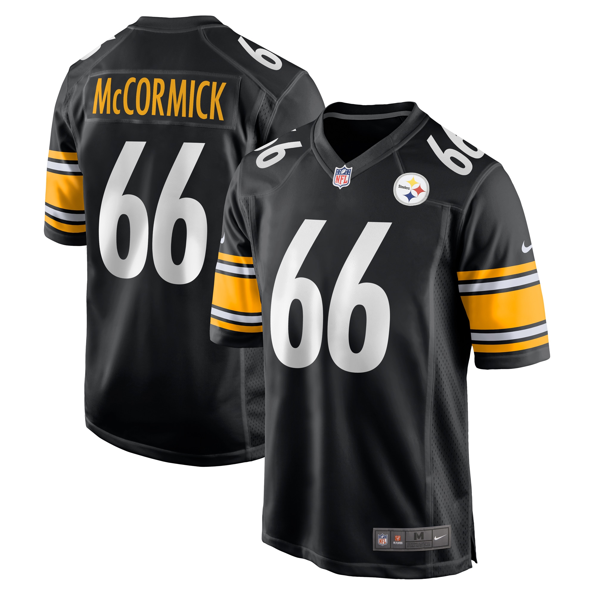 Men's Pittsburgh Steelers Mason McCormick Black Game Jersey JS3470 Saliibo