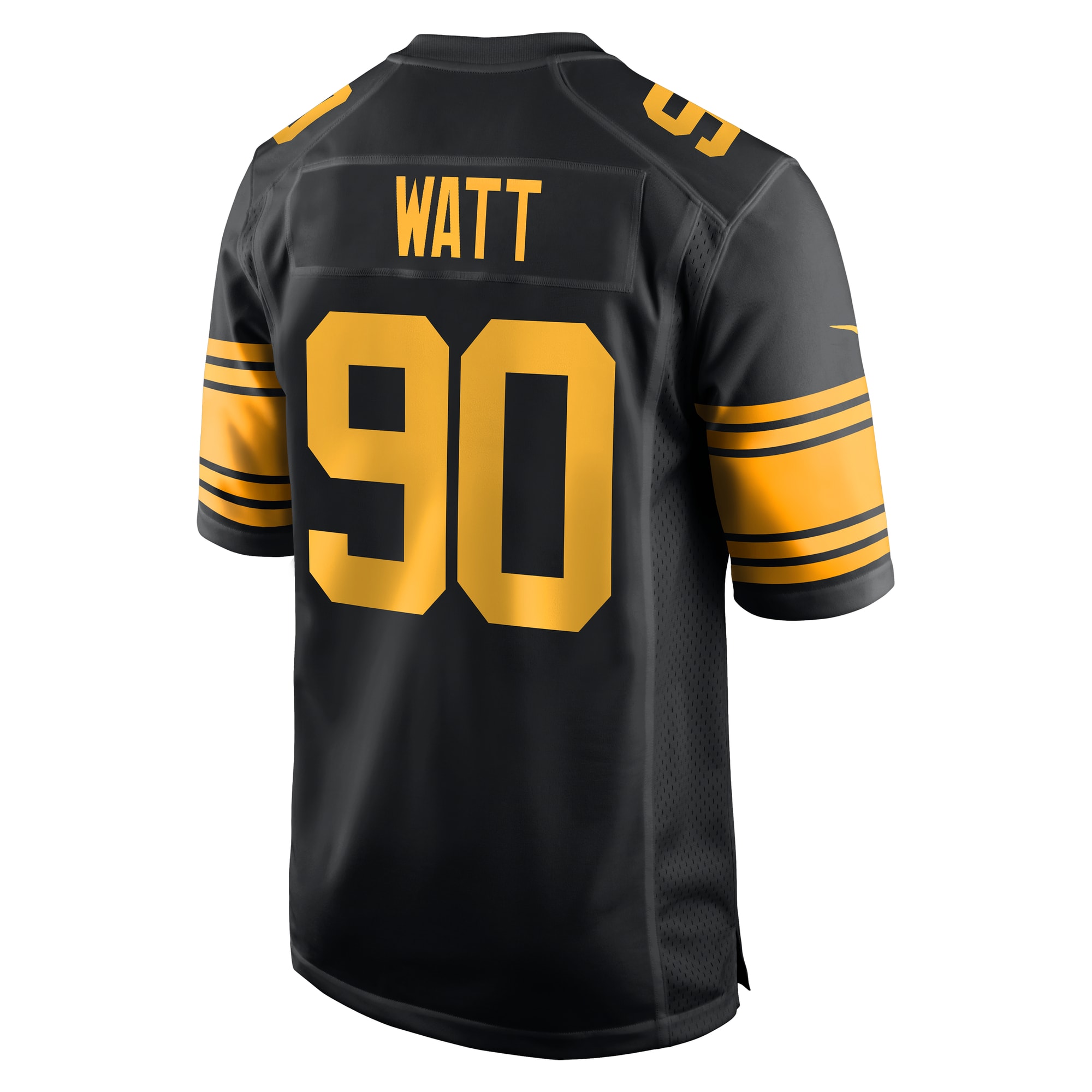 Men's Pittsburgh Steelers T.J. Watt Black Alternate Game Jersey JS8962 Saliibo - Image 3