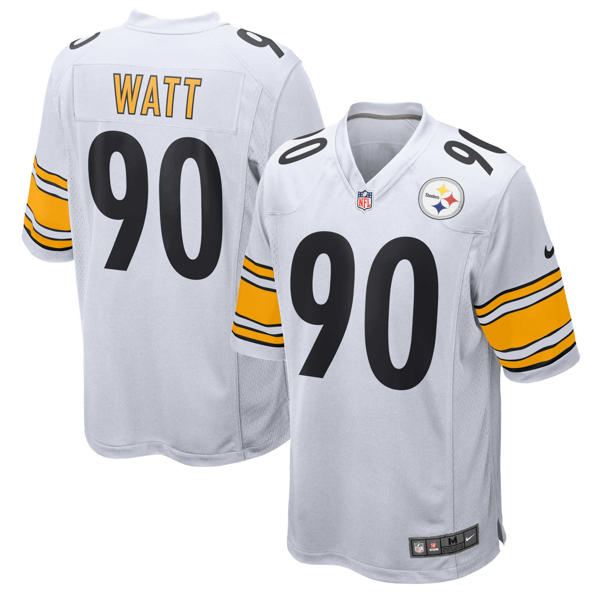 Men's Pittsburgh Steelers T.J. Watt White Game Jersey JS8857 Saliibo