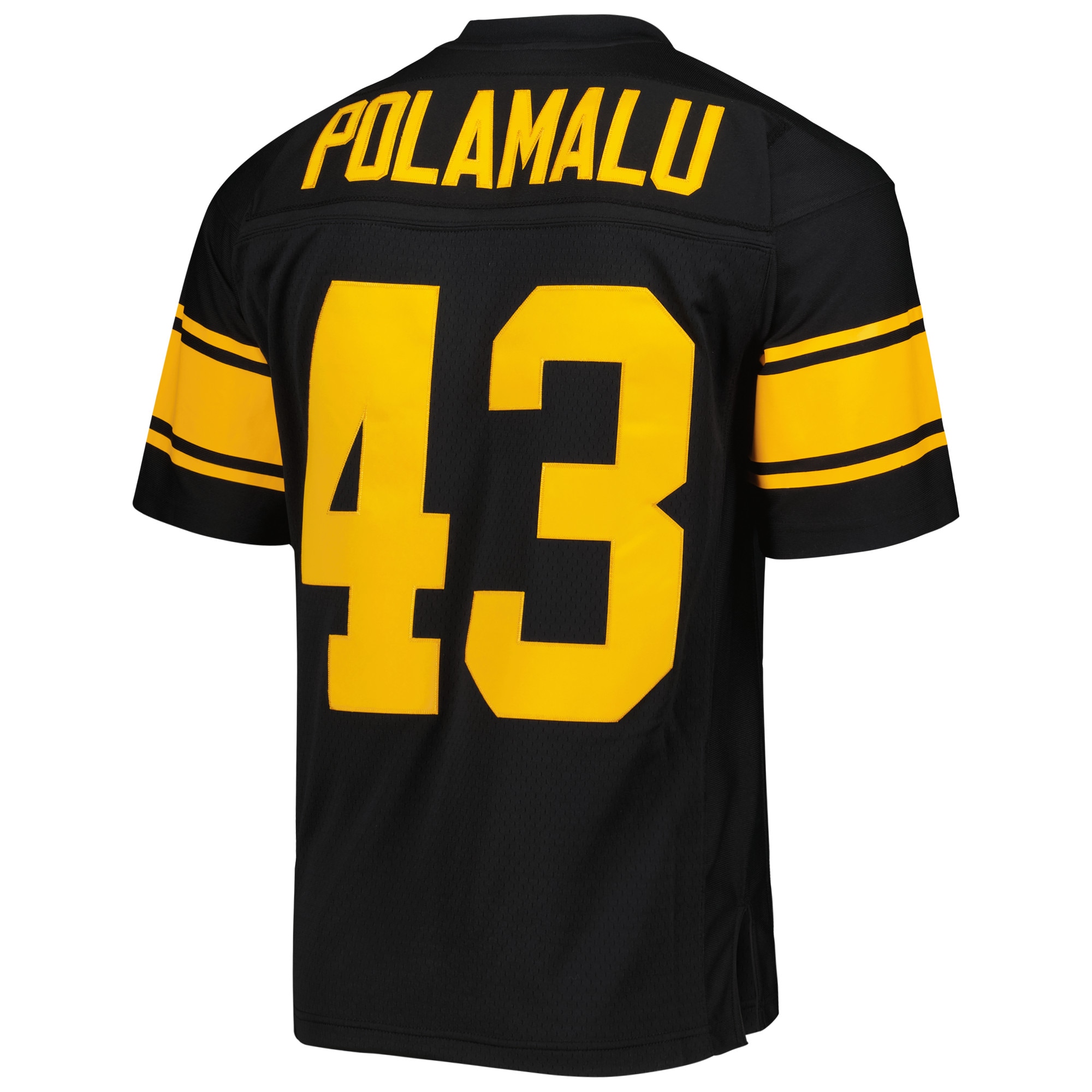 Men's Pittsburgh Steelers Troy Polamalu Mitchell & Ness Black Legacy Jersey JS7669 Saliibo - Image 3