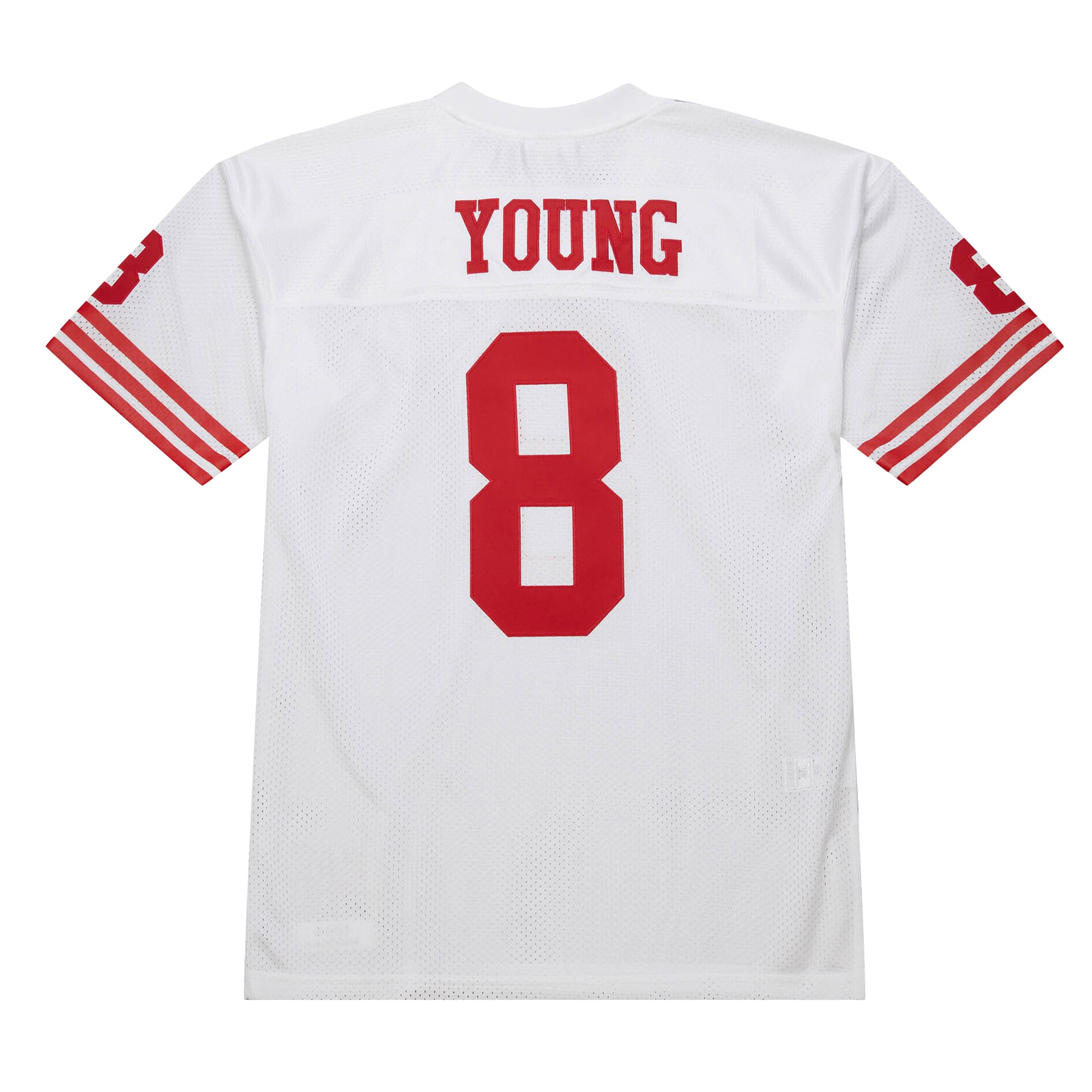 Men's San Francisco 49ers 1994 Steve Young Mitchell & Ness White Throwback Retired Player Jersey JS4282 Saliibo - Image 3