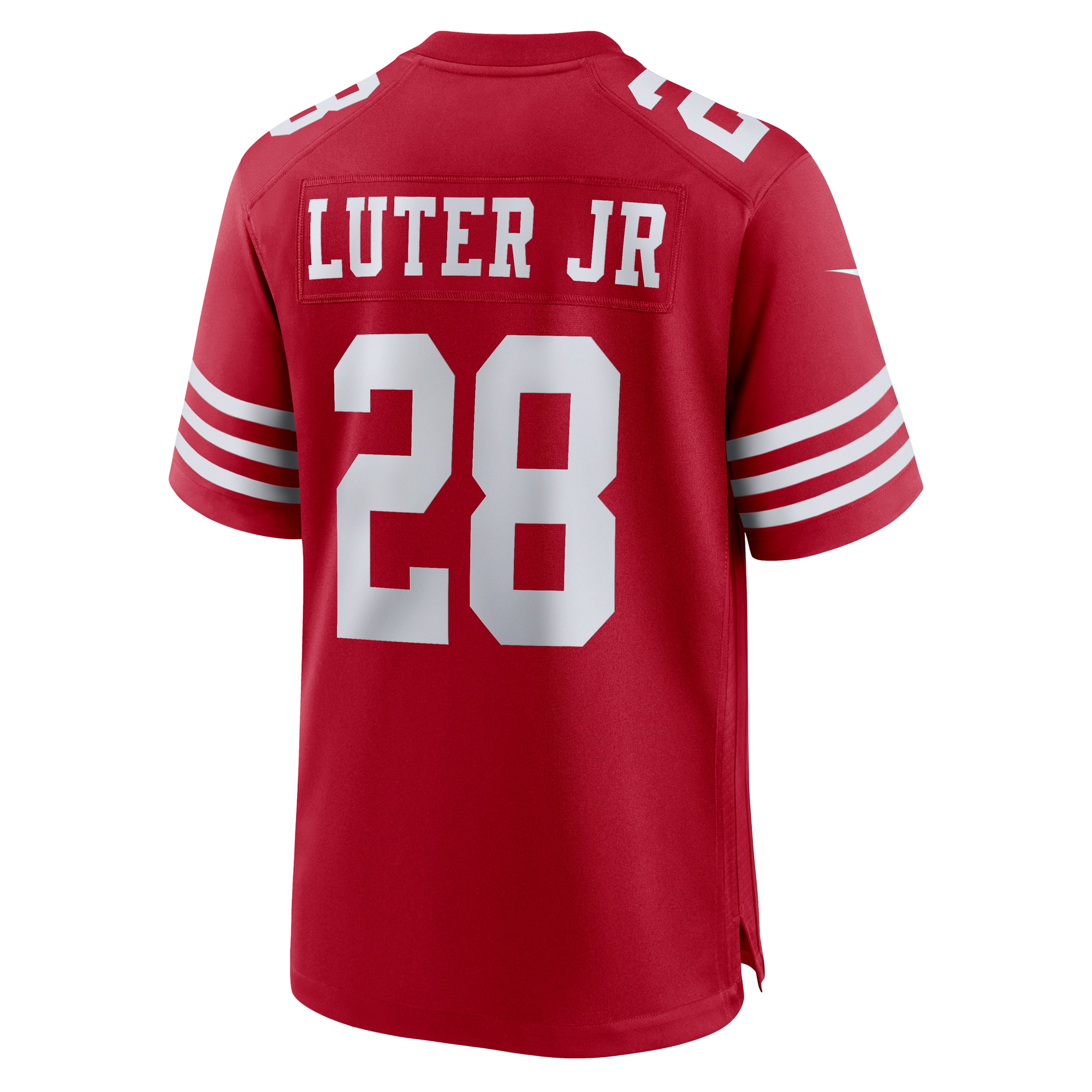 Men's San Francisco 49ers Darrell Luter Jr. Scarlet Game Jersey JS6830 Saliibo - Image 3