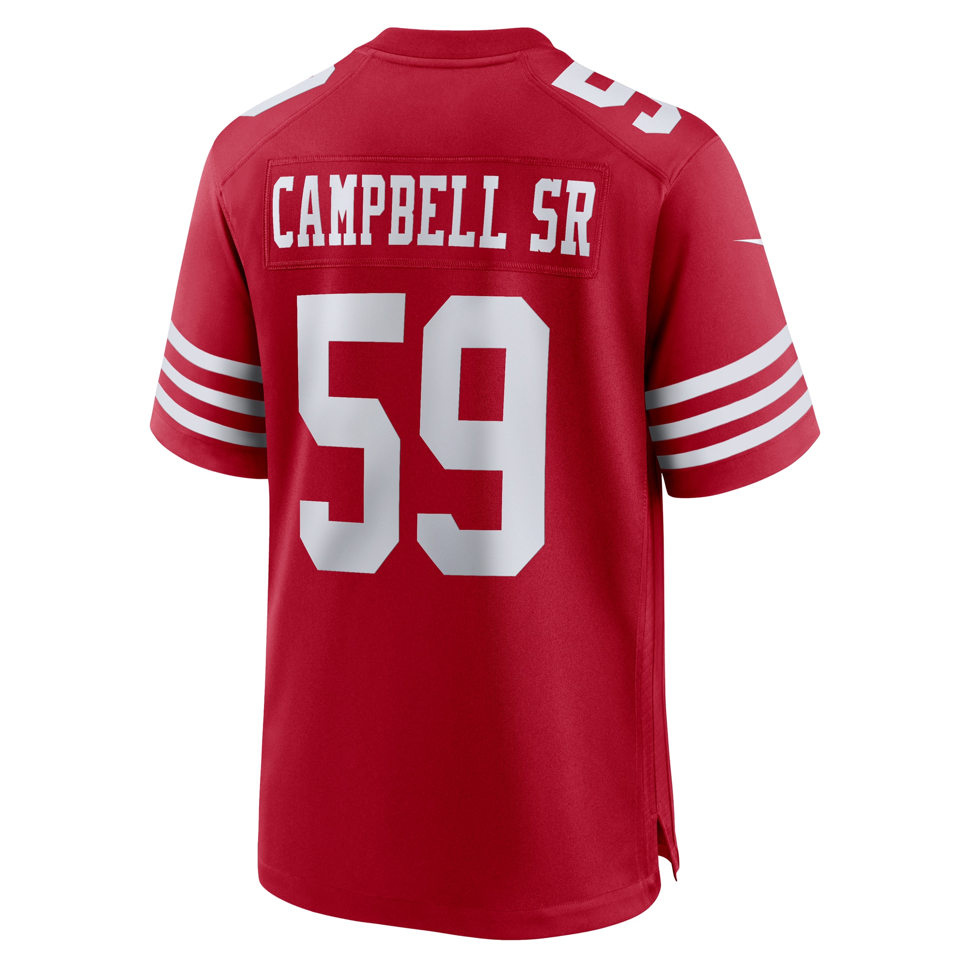 Men's San Francisco 49ers De'Vondre Campbell Scarlet Game Jersey JS9091 Saliibo - Image 3