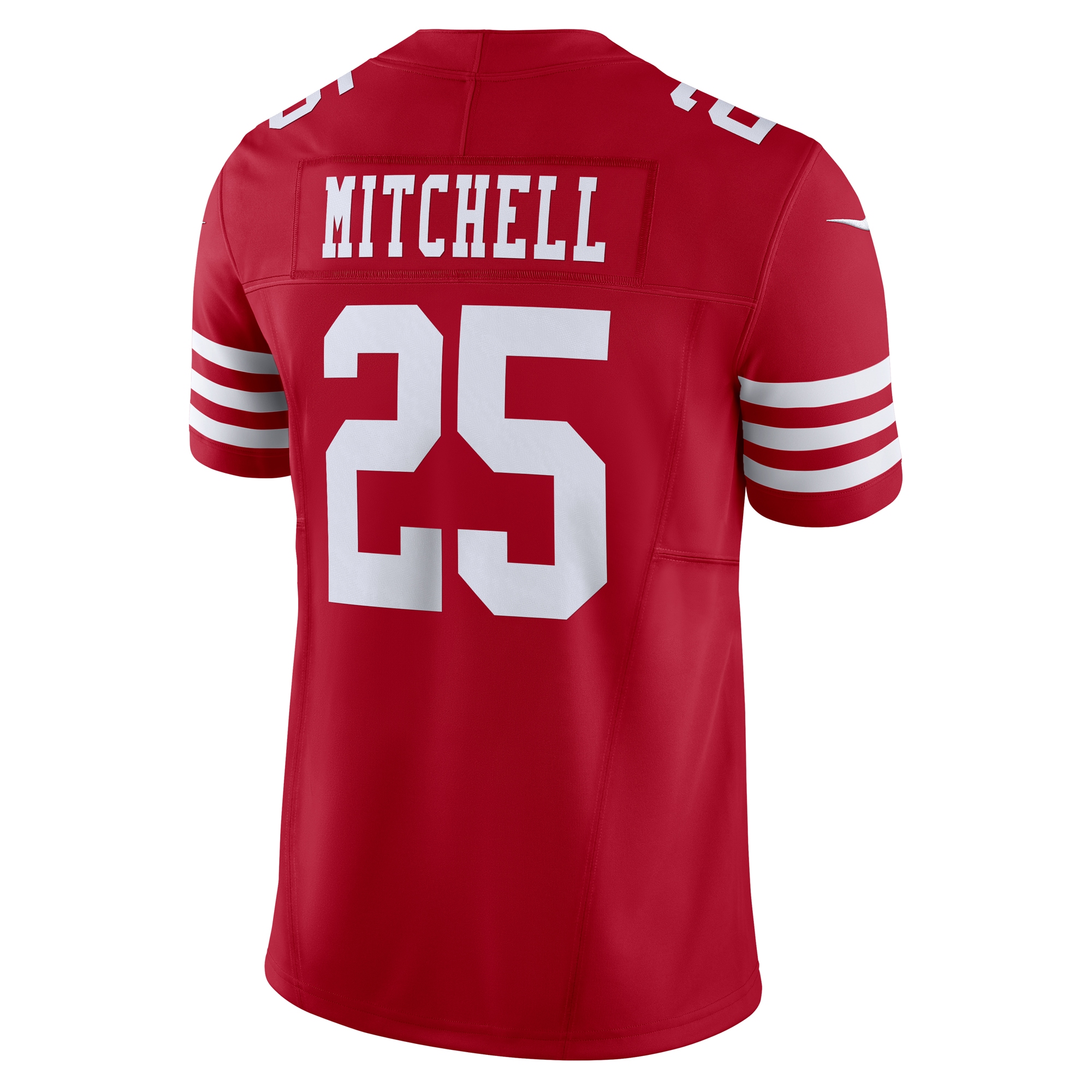 Men's San Francisco 49ers Elijah Mitchell Scarlet Vapor F.U.S.E. Limited Jersey JS2887 Saliibo - Image 3