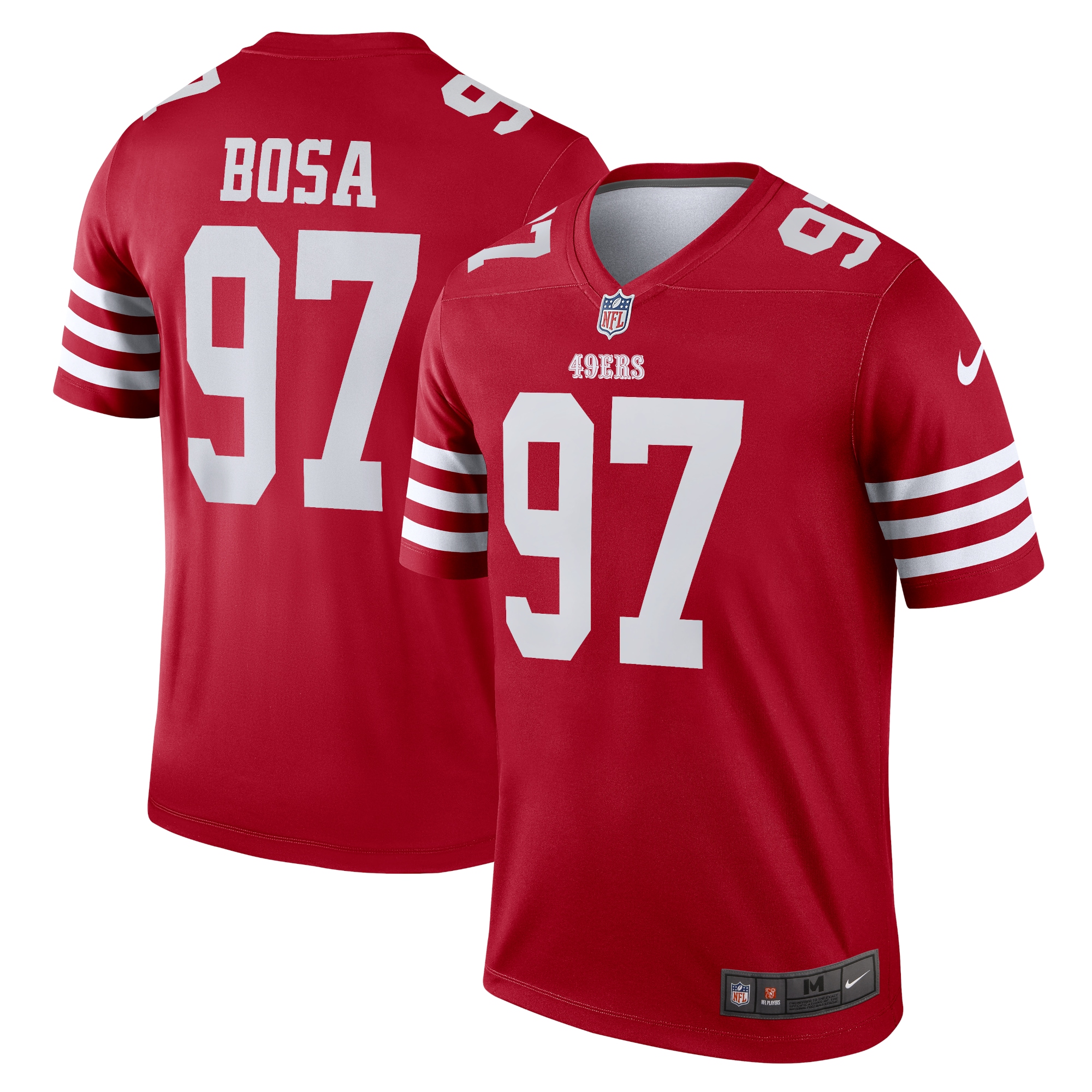 Men's San Francisco 49ers Nick Bosa Scarlet Team Legend Player Performance Top JS4956 Saliibo