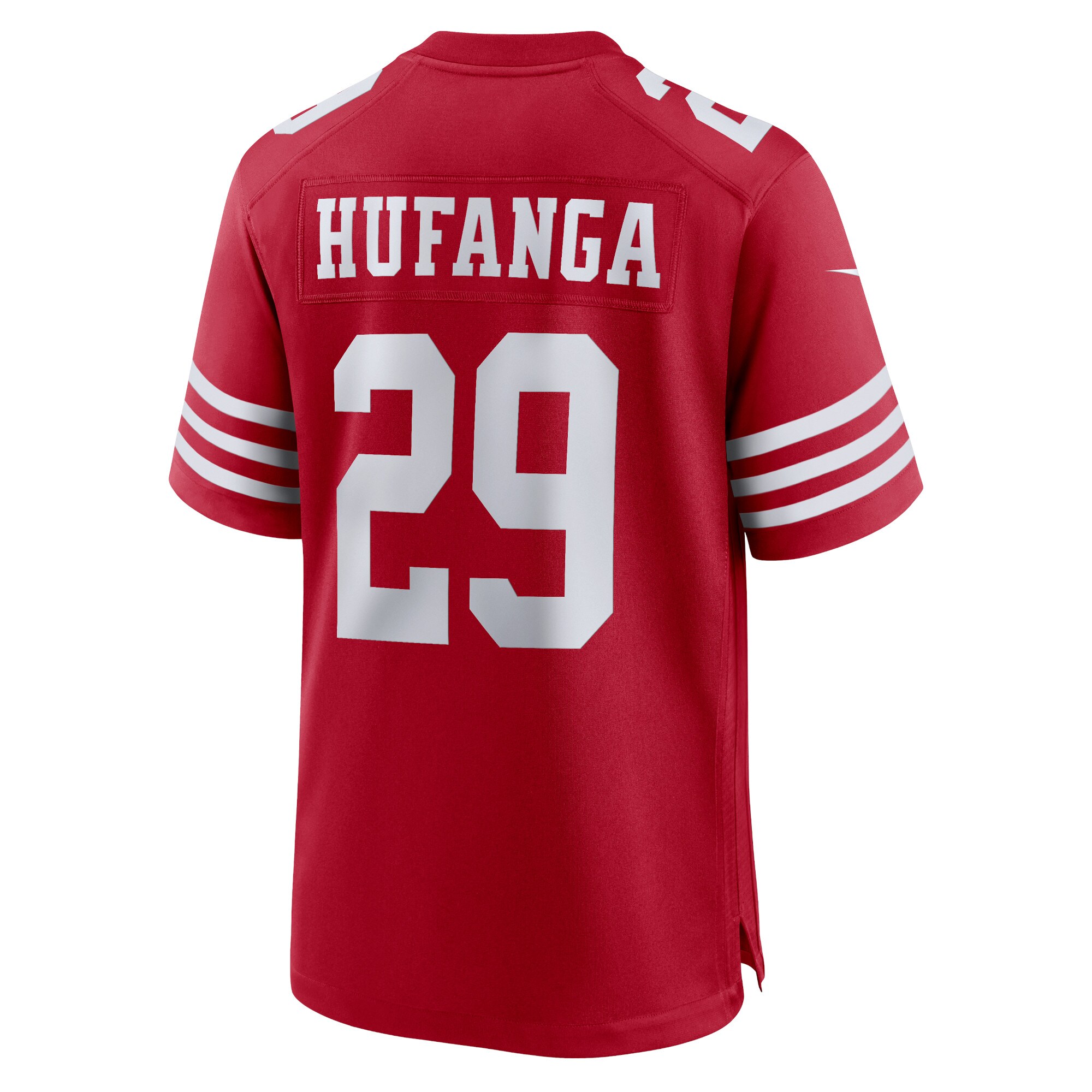 Men's San Francisco 49ers Talanoa Hufanga Scarlet Game Player Jersey JS3281 Saliibo - Image 3