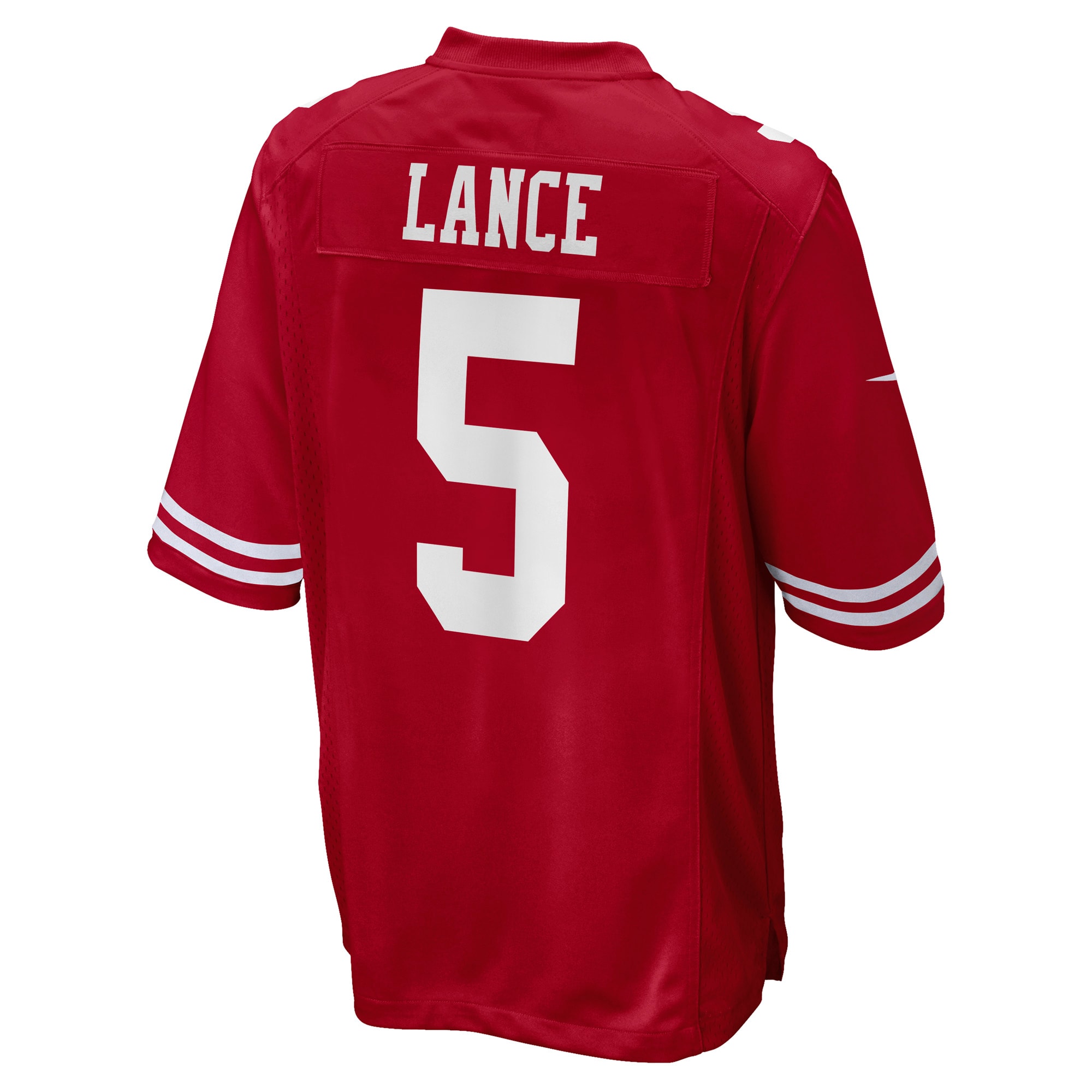 Men's San Francisco 49ers Trey Lance Scarlet Game Jersey JS9077 Saliibo - Image 3