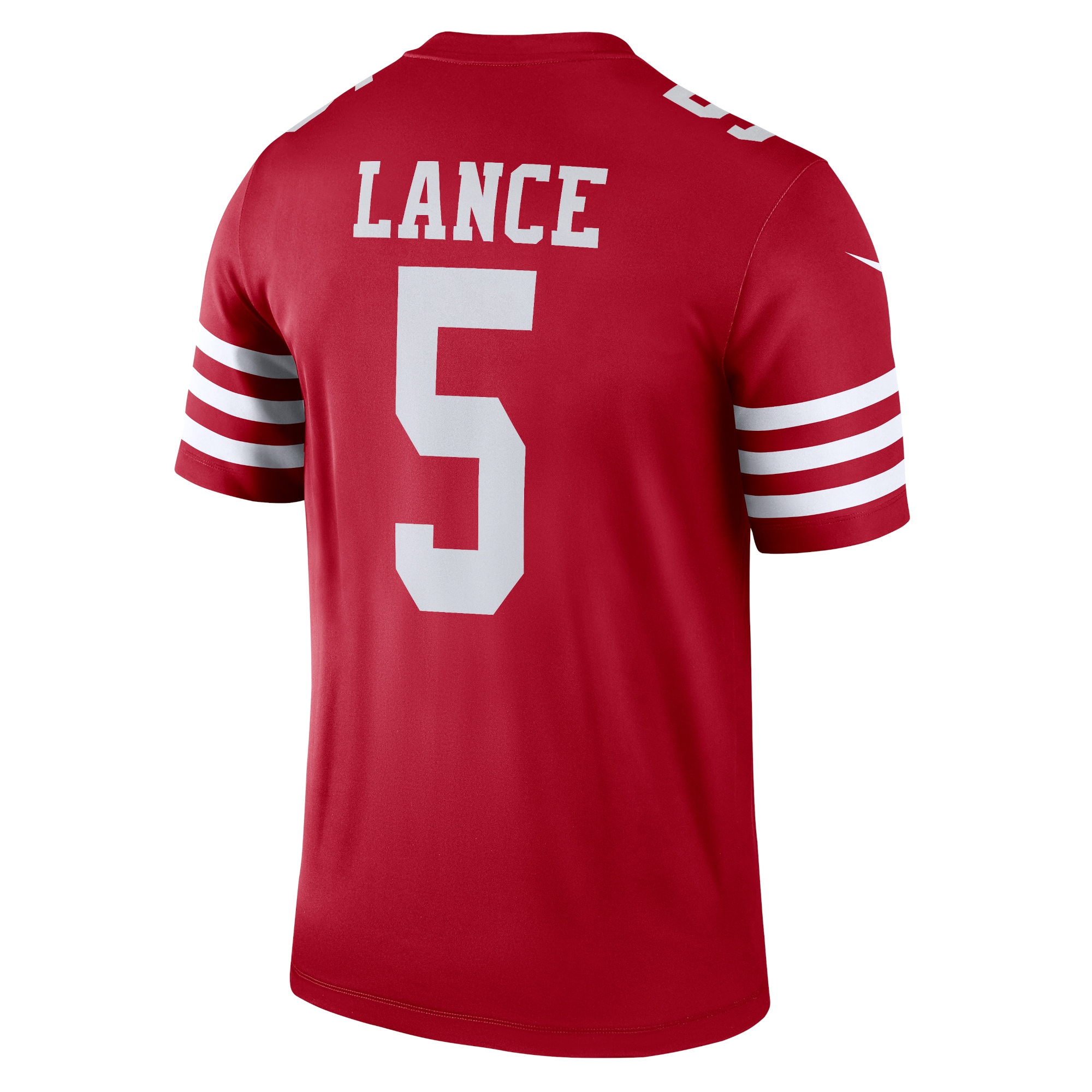 Men's San Francisco 49ers Trey Lance Scarlet Team Legend Player Performance Top JS5337 Saliibo - Image 3