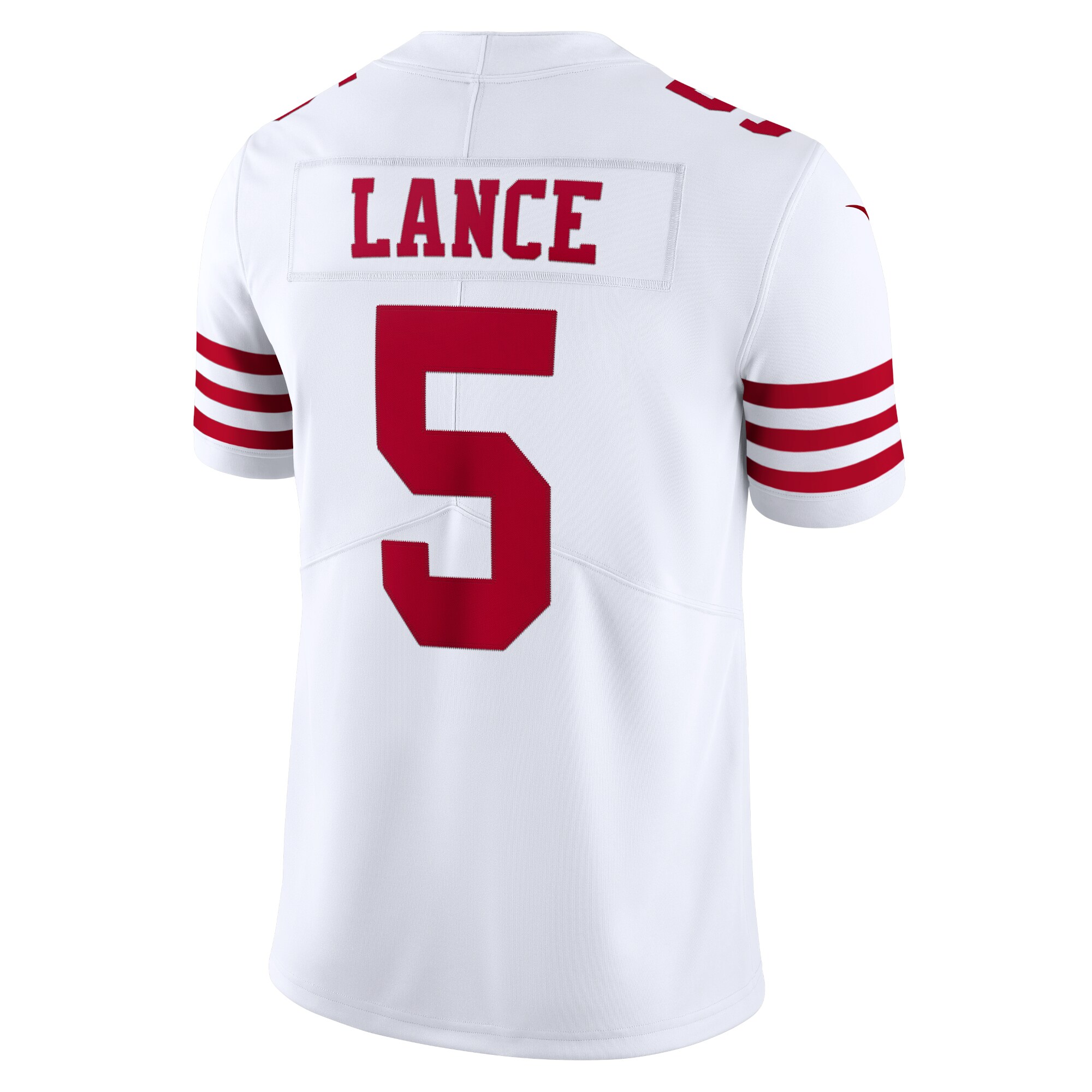 Men's San Francisco 49ers Trey Lance White Vapor Limited Jersey JS9224 Saliibo - Image 3