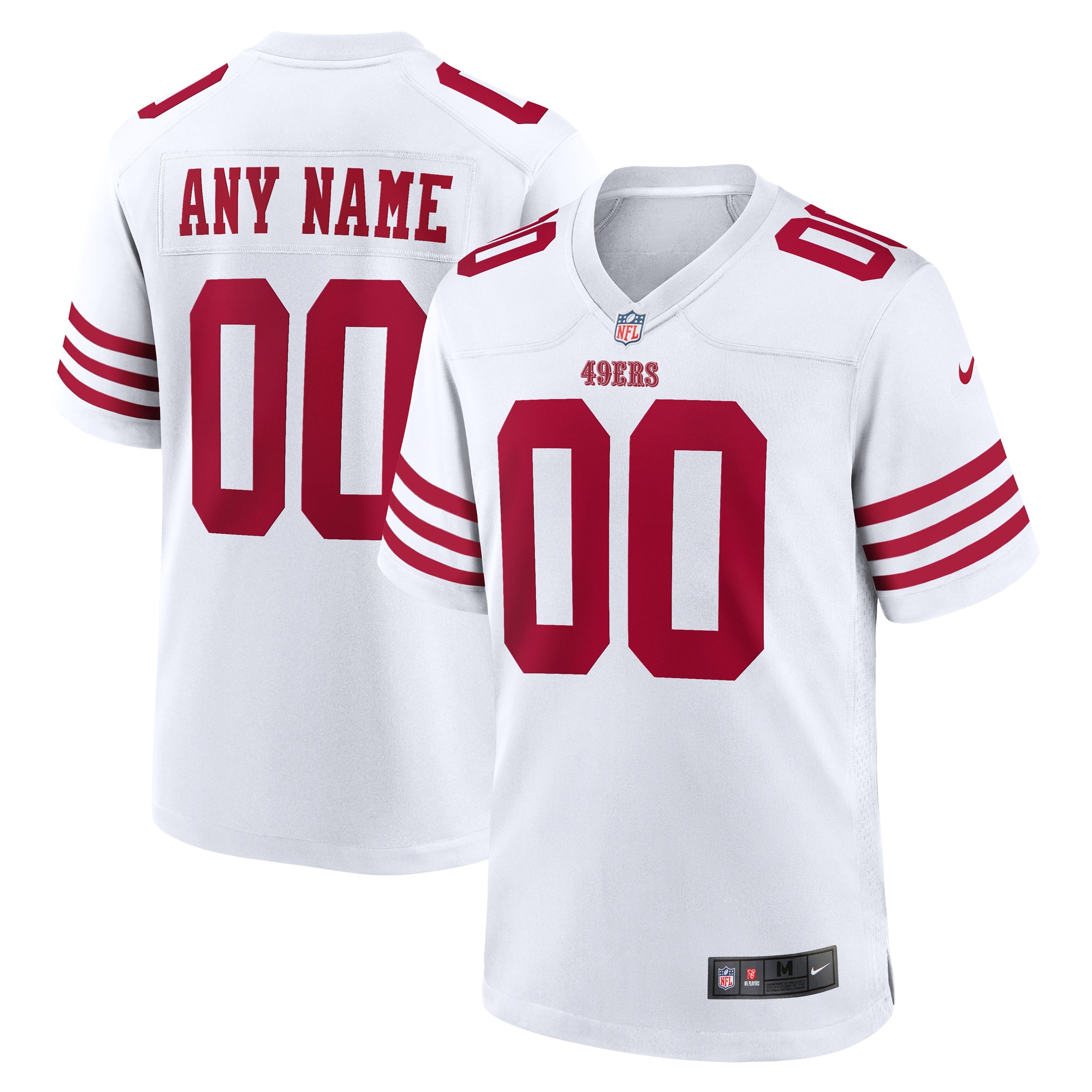Men's San Francisco 49ers White Game Custom Player Jersey JS7804 Saliibo