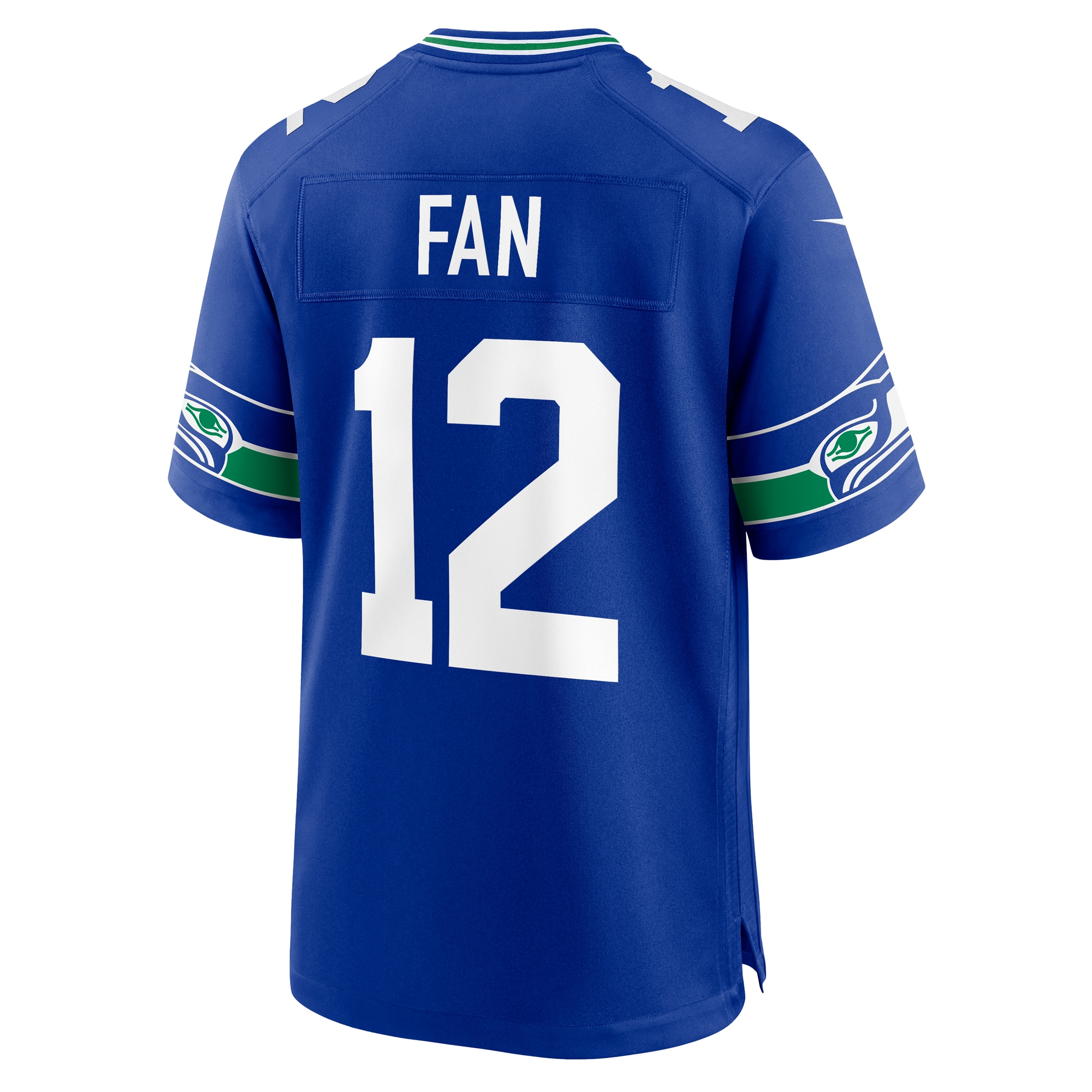 Men's Seattle Seahawks 12s Royal Throwback Player Game Jersey JS8731 Saliibo - Image 3