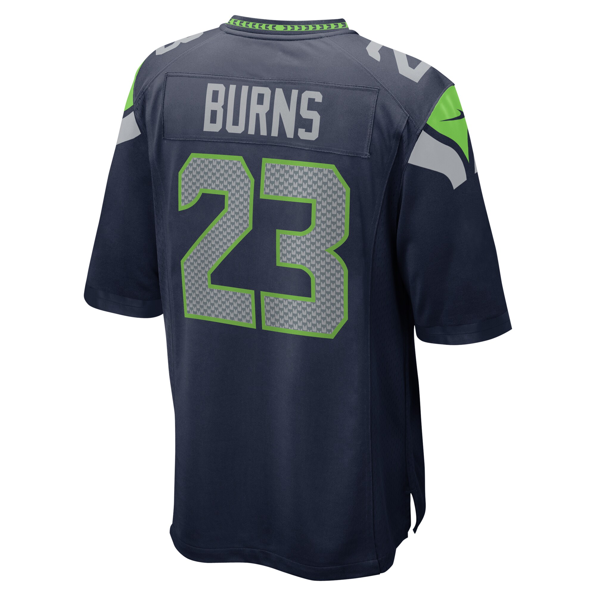 Men's Seattle Seahawks Artie Burns College Navy Game Jersey JS5390 Saliibo - Image 3