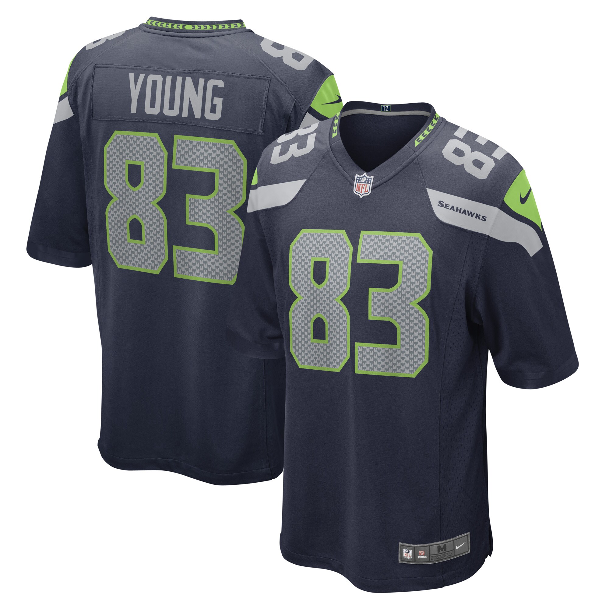 Men's Seattle Seahawks Dareke Young College Navy Game Player Jersey JS5223 Saliibo