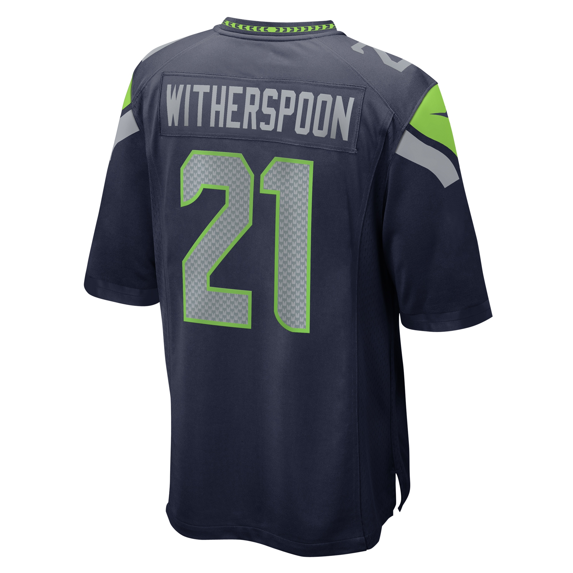 Men's Seattle Seahawks Devon Witherspoon College Navy Game Jersey JS6579 Saliibo - Image 3