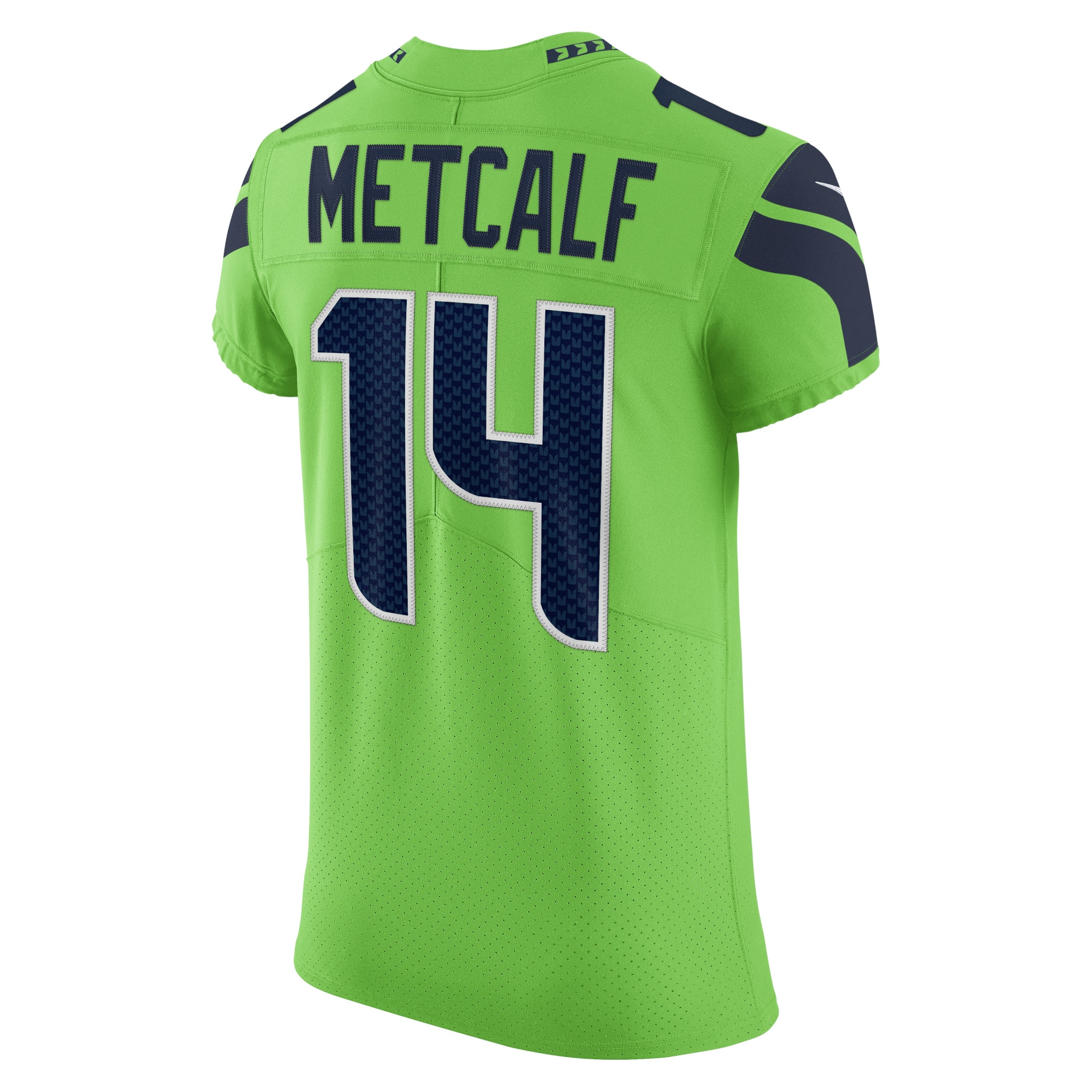 Men's Seattle Seahawks DK Metcalf Neon Green Alternate Vapor Elite Player Jersey JS7944 Saliibo - Image 3