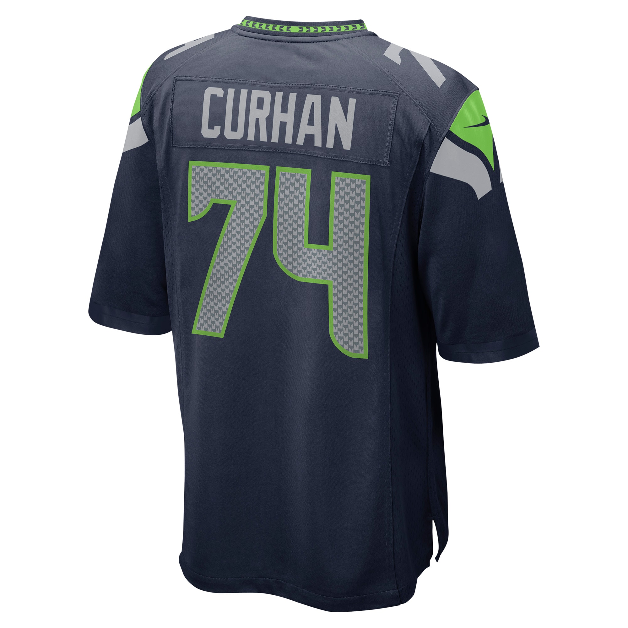 Men's Seattle Seahawks Jake Curhan College Navy Game Jersey JS5721 Saliibo - Image 3