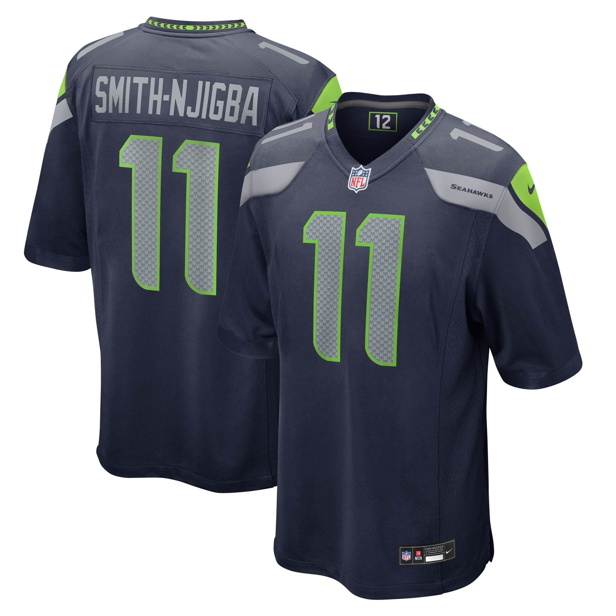 Men's Seattle Seahawks Jaxon Smith-Njigba College Navy Game Jersey JS9014 Saliibo