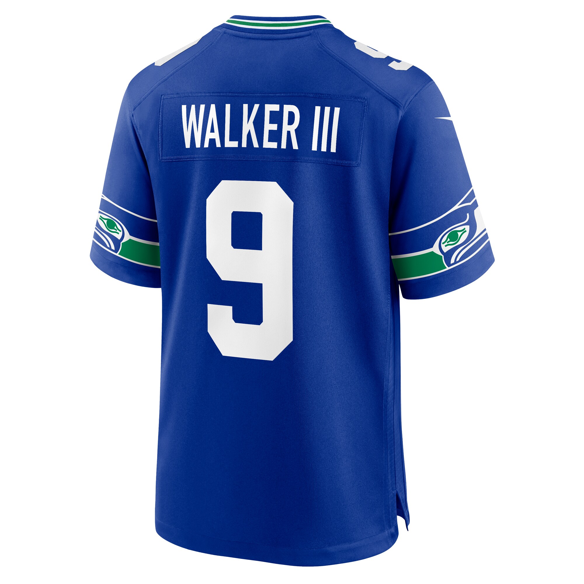 Men's Seattle Seahawks Kenneth Walker III Royal Throwback Player Game Jersey JS2811 Saliibo - Image 3
