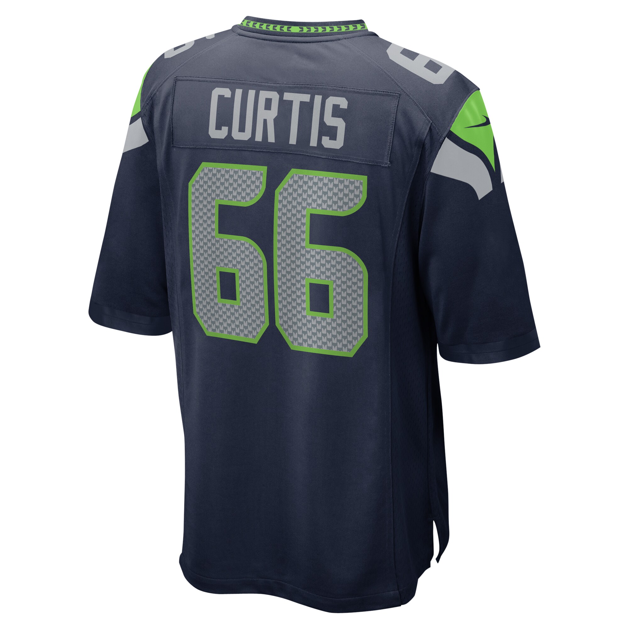Men's Seattle Seahawks McClendon Curtis College Navy Team Game Jersey JS7988 Saliibo - Image 3