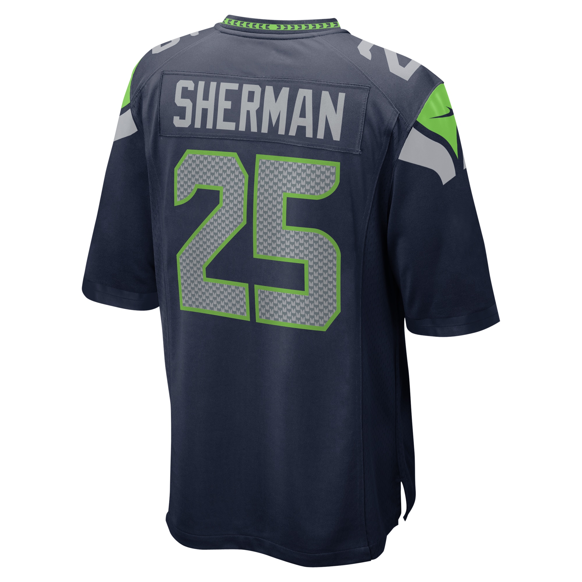 Men's Seattle Seahawks Richard Sherman College Navy Retired Game Jersey JS6120 Saliibo - Image 3